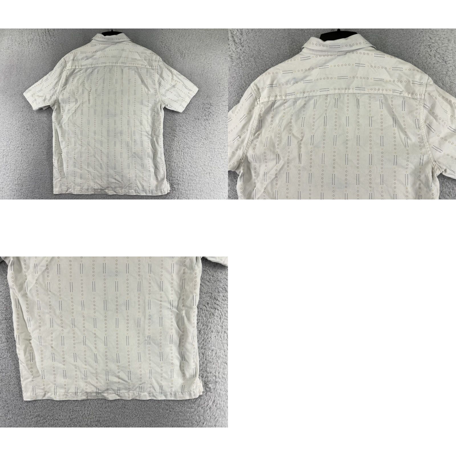 Nat Nast Nat Nast Shirt Adult Medium White Silk Blend 60s Style Button Up Pocket Size US M / EU 48-50 / 2 - 9 Thumbnail