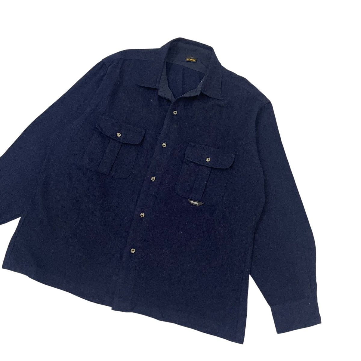 Japanese Brand Vintage XLARGE Double Pocket Wool Button Jacket Size US M / EU 48-50 / 2 - 4 Thumbnail