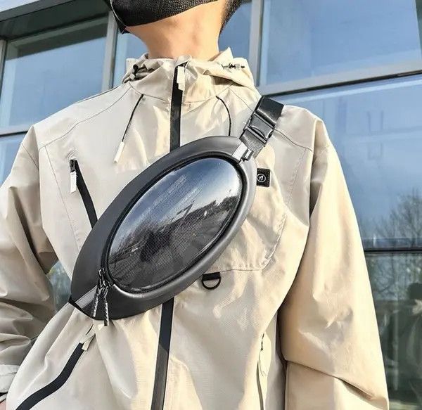 Japanese Brand Miyahara x Shii Transparent Tube Y2K Gorpcore Crossbody Bag Size ONE SIZE - 1 Thumbnail