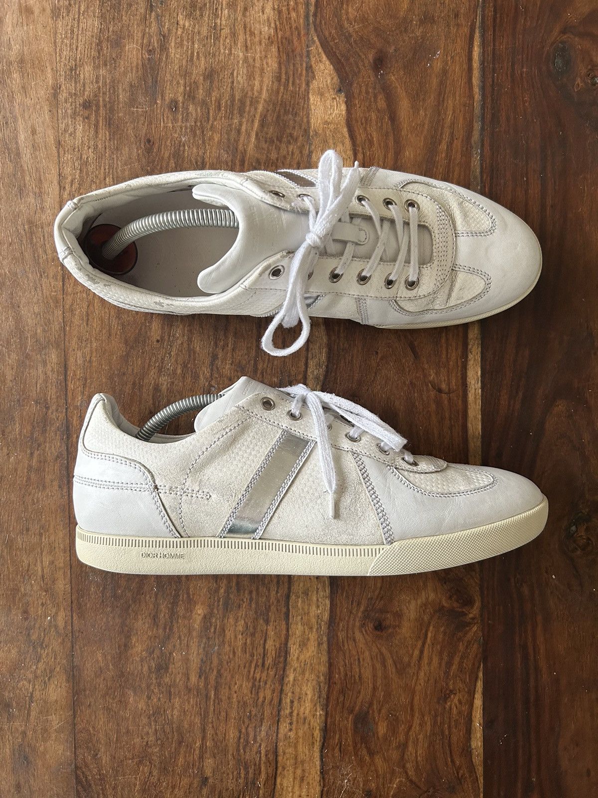 AW2009 Hedi Era Dior Homme B01 German Army Trainers White