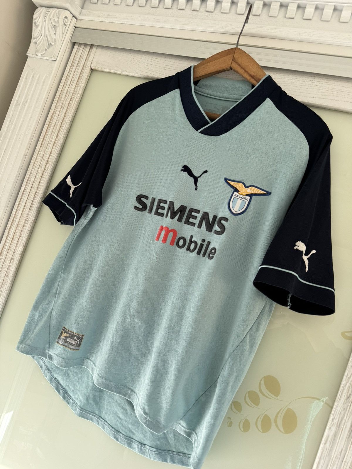 Puma Vintage Lazio 2002-2003 Claudio #7 Third Soccer Jersey Shirt Size US M / EU 48-50 / 2 - 4 Thumbnail