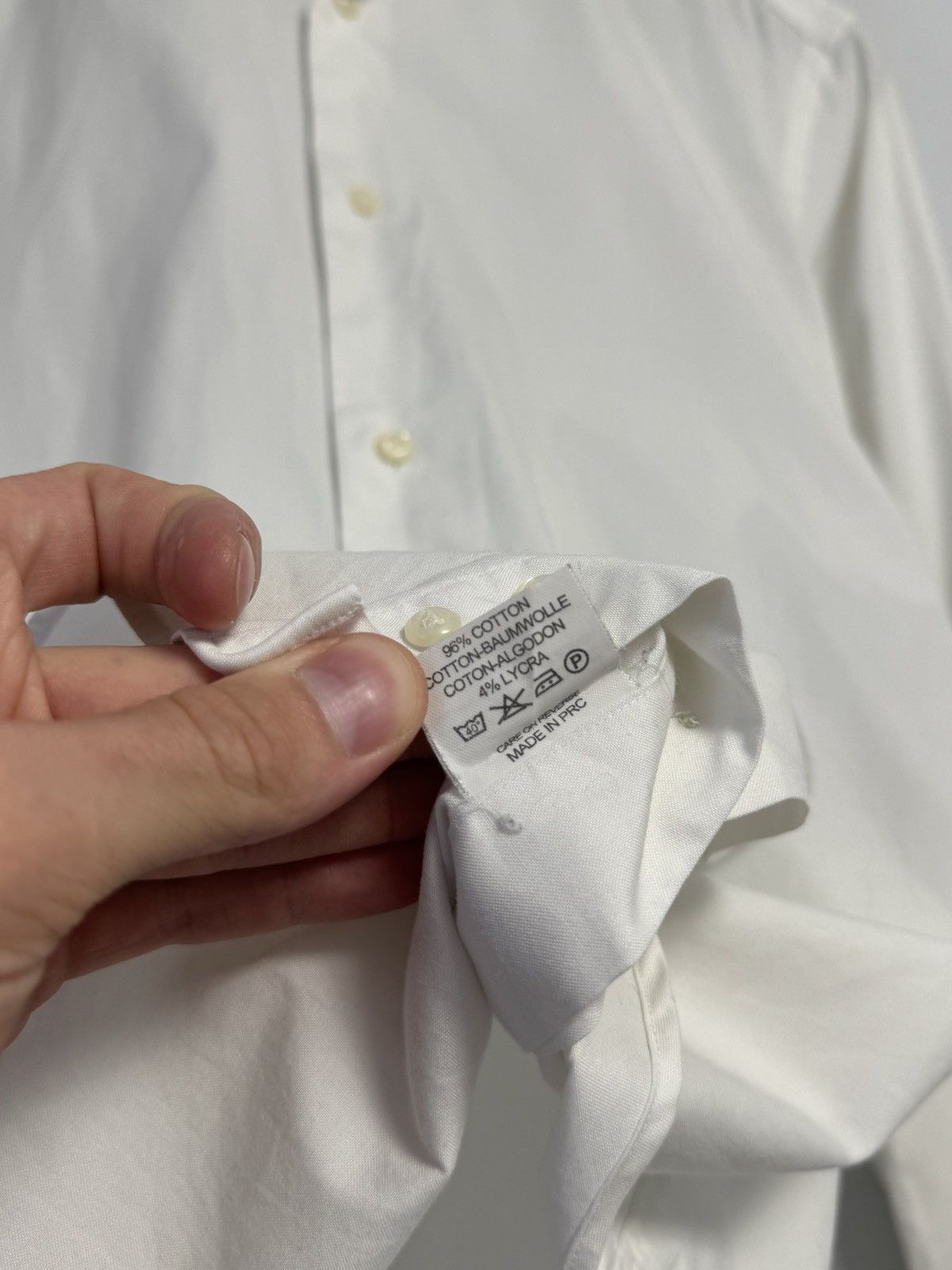 Boggi Boggi Milano Shirt Mens 38 15 White Long Sleeve Button Up Size US M / EU 48-50 / 2 - 9 Thumbnail