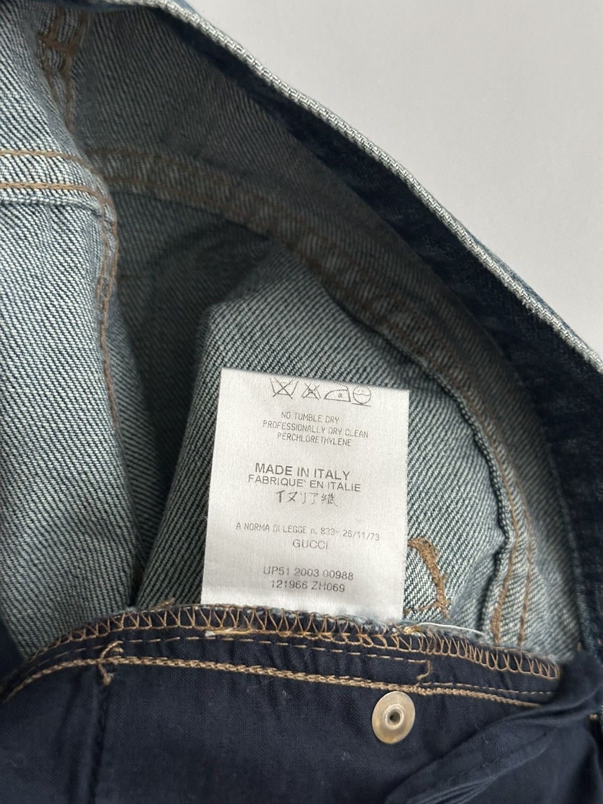 Gucci Gucci by Tom Ford Logo Denim Jeans Size US 29 - 12 Thumbnail