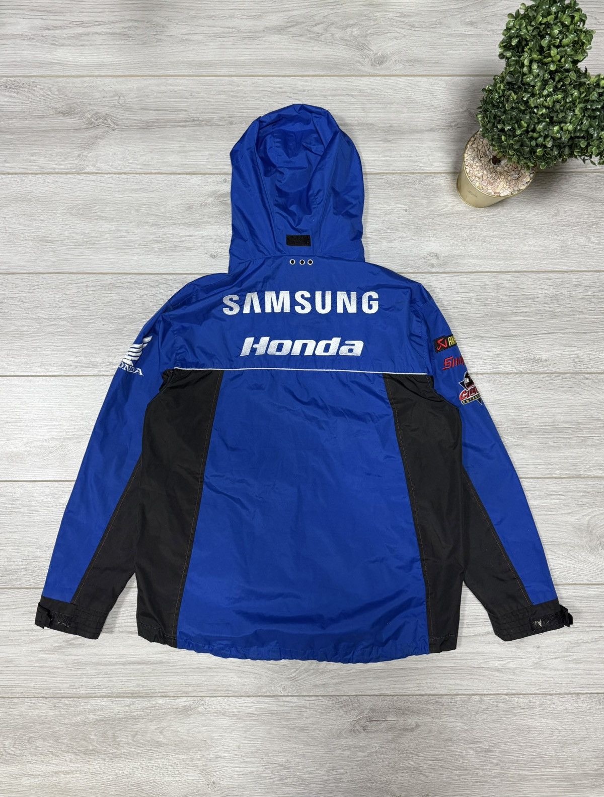 Honda Honda Samsung vintage big logo jacket zip hood Size US M / EU 48-50 / 2 - 1 Thumbnail