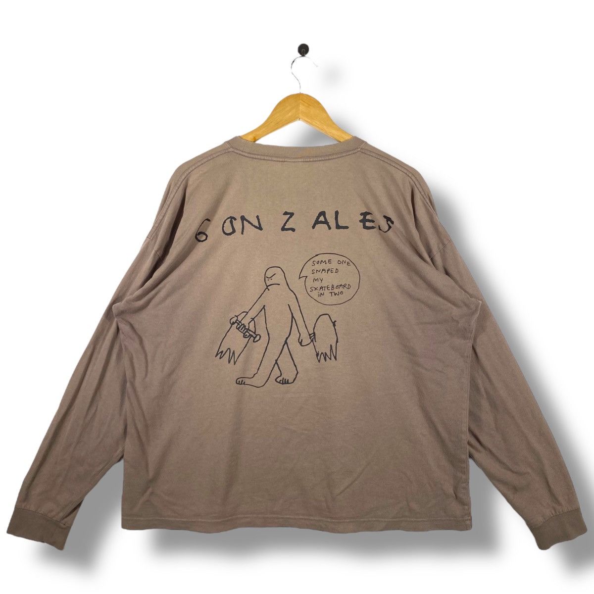 Other MARK GONZALES Some One Snaped My Skateboard In Two Faded Size US XXL / EU 58 / 5 - 5 Thumbnail