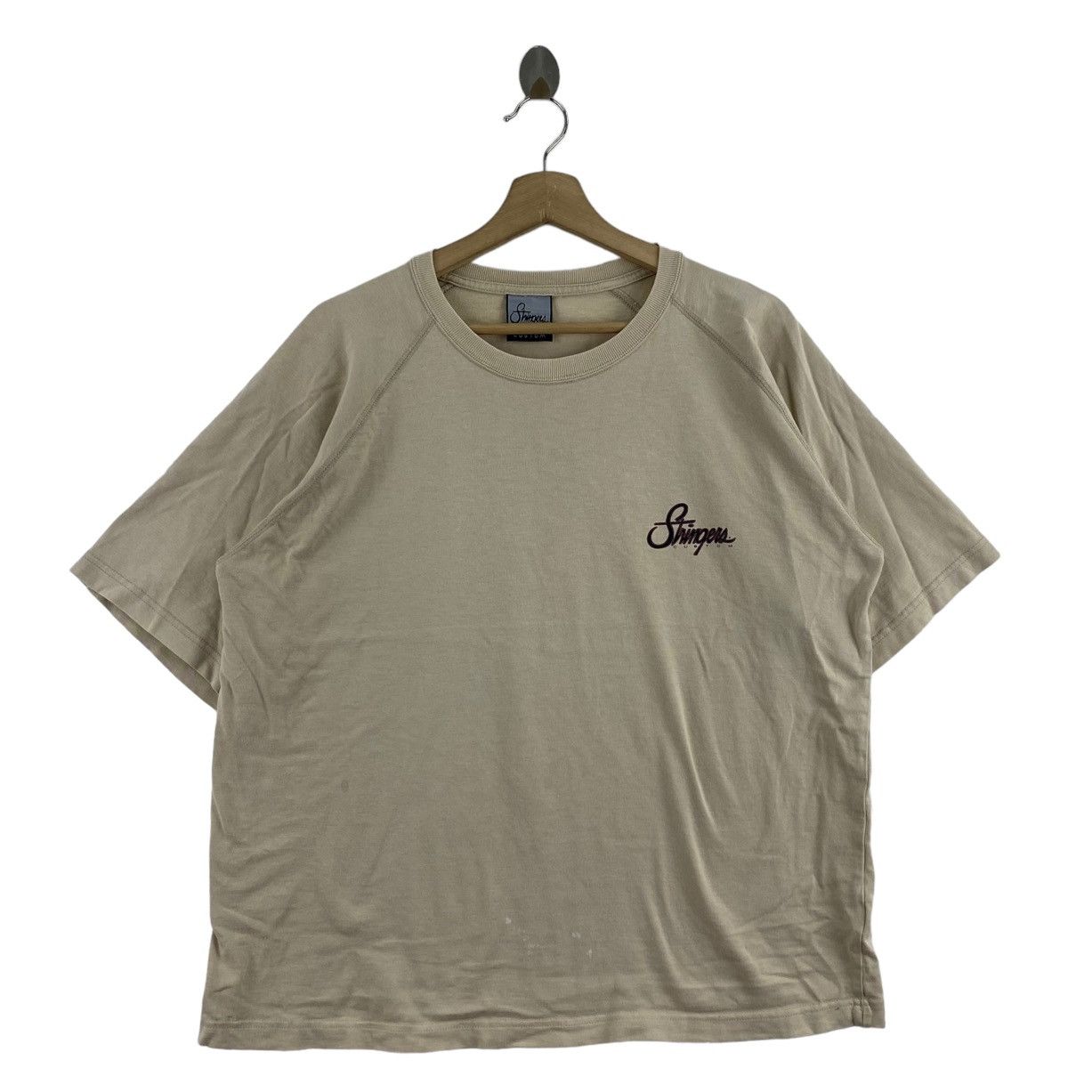 Vintage Vintage 90s STINGERS CUSTOM SURF Brand Print Beige Short Size US L / EU 52-54 / 3 - 1 Thumbnail