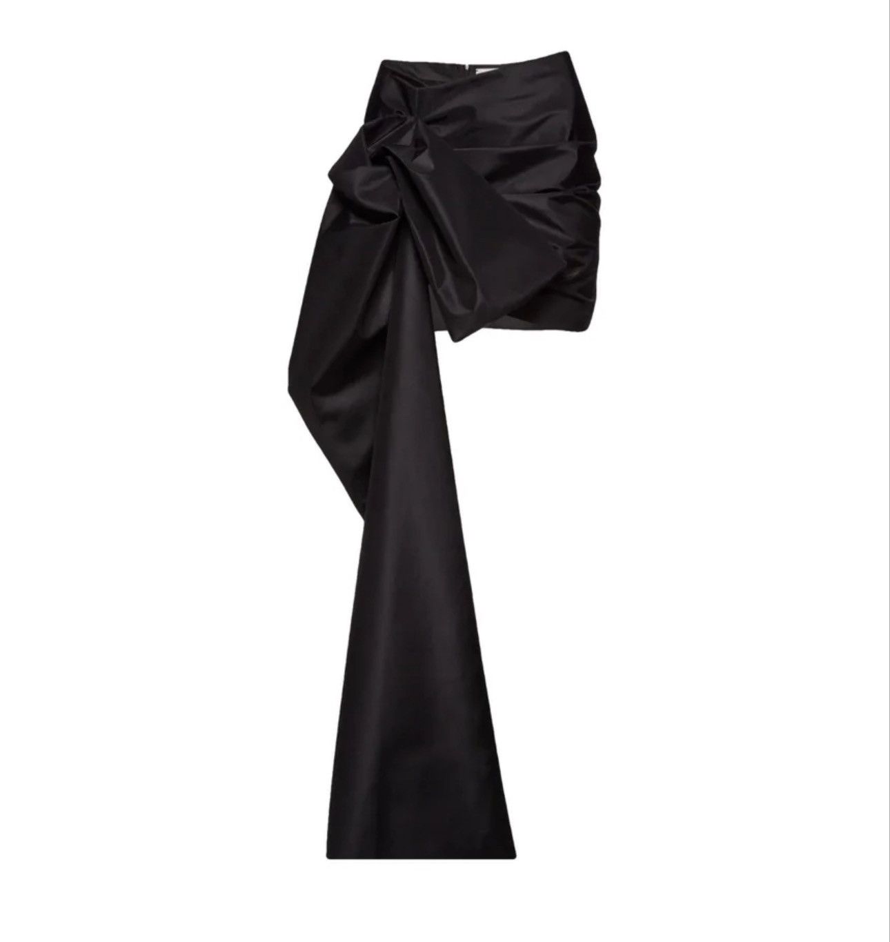 Magda Butrym MAGDA BUTRYM Draped Sash Mini Skirt in Taffeta Size 26" / US 2 / IT 38 - 1 Thumbnail