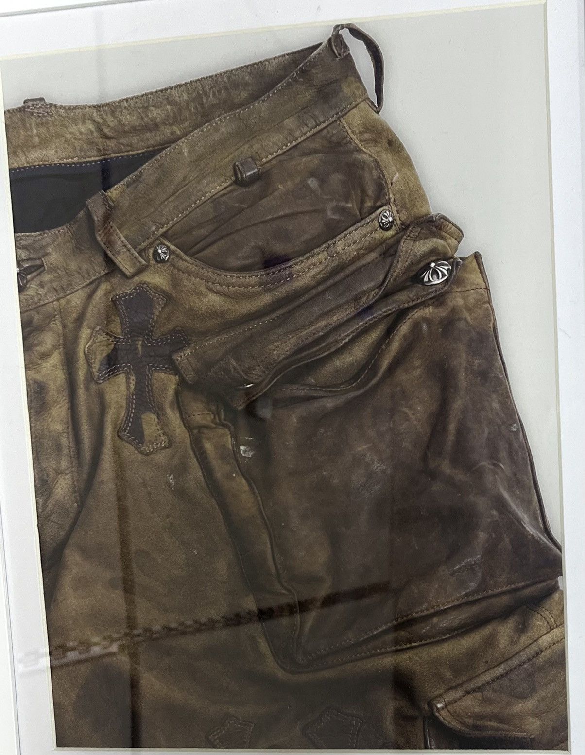Chrome Hearts × Vintage Chrome Hearts brown pants Framed poster 8x11 magazine cutout Size ONE SIZE - 2 Thumbnail