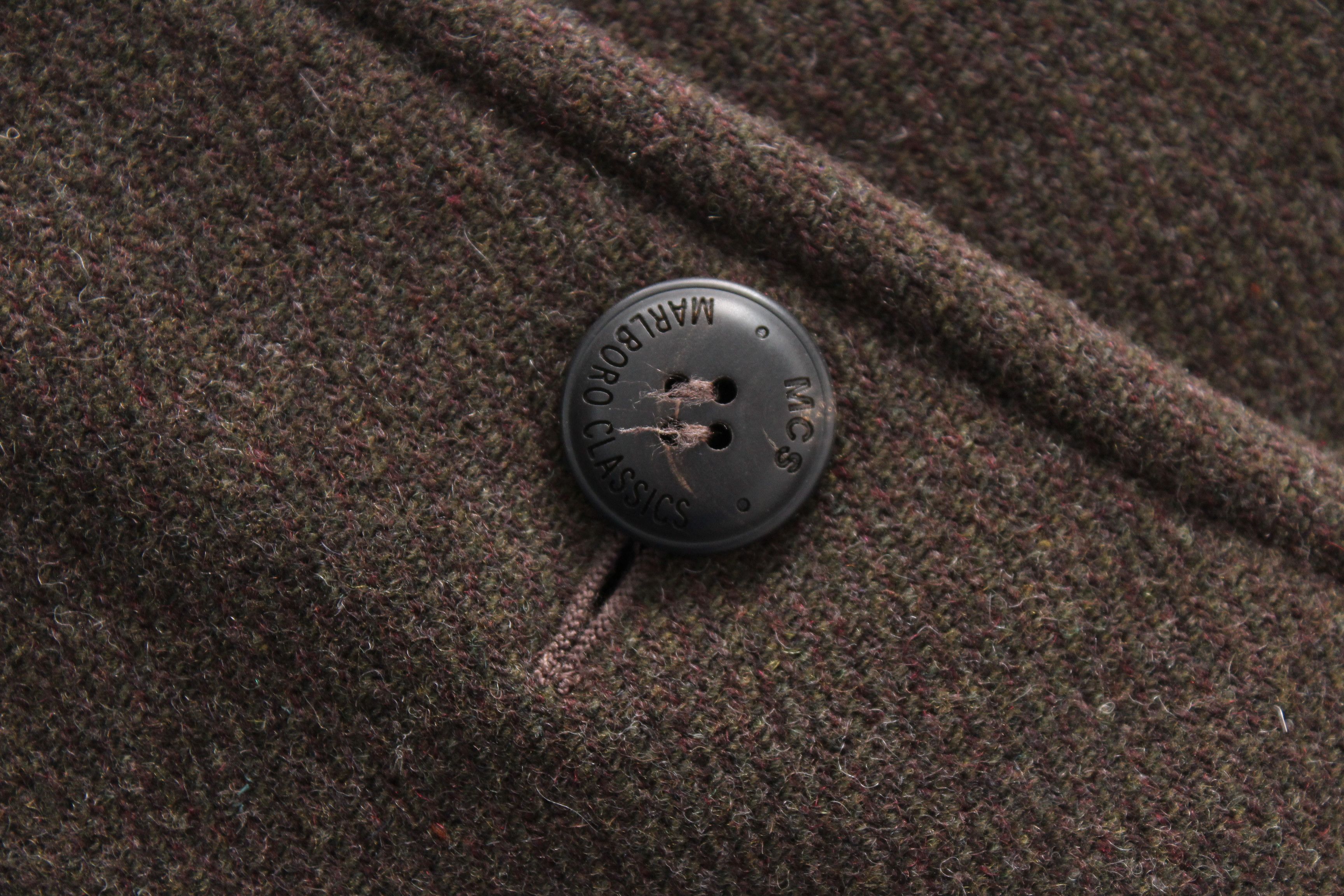 Marlboro Classics Marlboro Classics MCS Wool Plaid Coat with Fur Collar Size US M / EU 48-50 / 2 - 7 Thumbnail