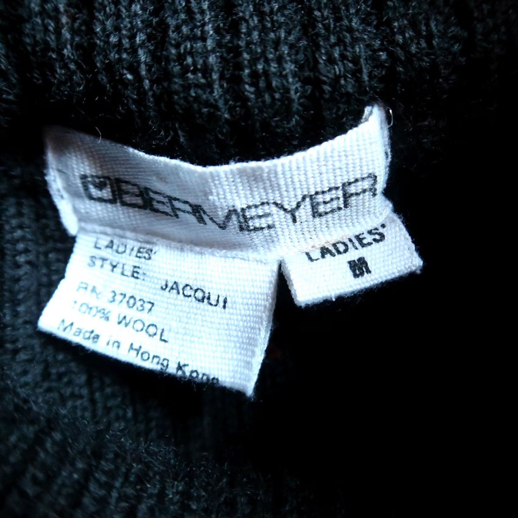 Obermeyer VINTAGE Obermeyer Black and Red Geometric Wool Turtleneck Sweater M Women Long Sleeve Pullover 90s Size M / US 6-8 / IT 42-44 - 5 Thumbnail