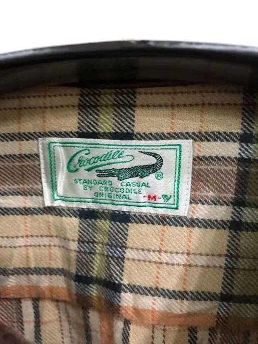 Flannel × Vintage Vintage Crocodile Plaid Tartan Flannel Shirt 👕 Size US M / EU 48-50 / 2 - 3 Thumbnail