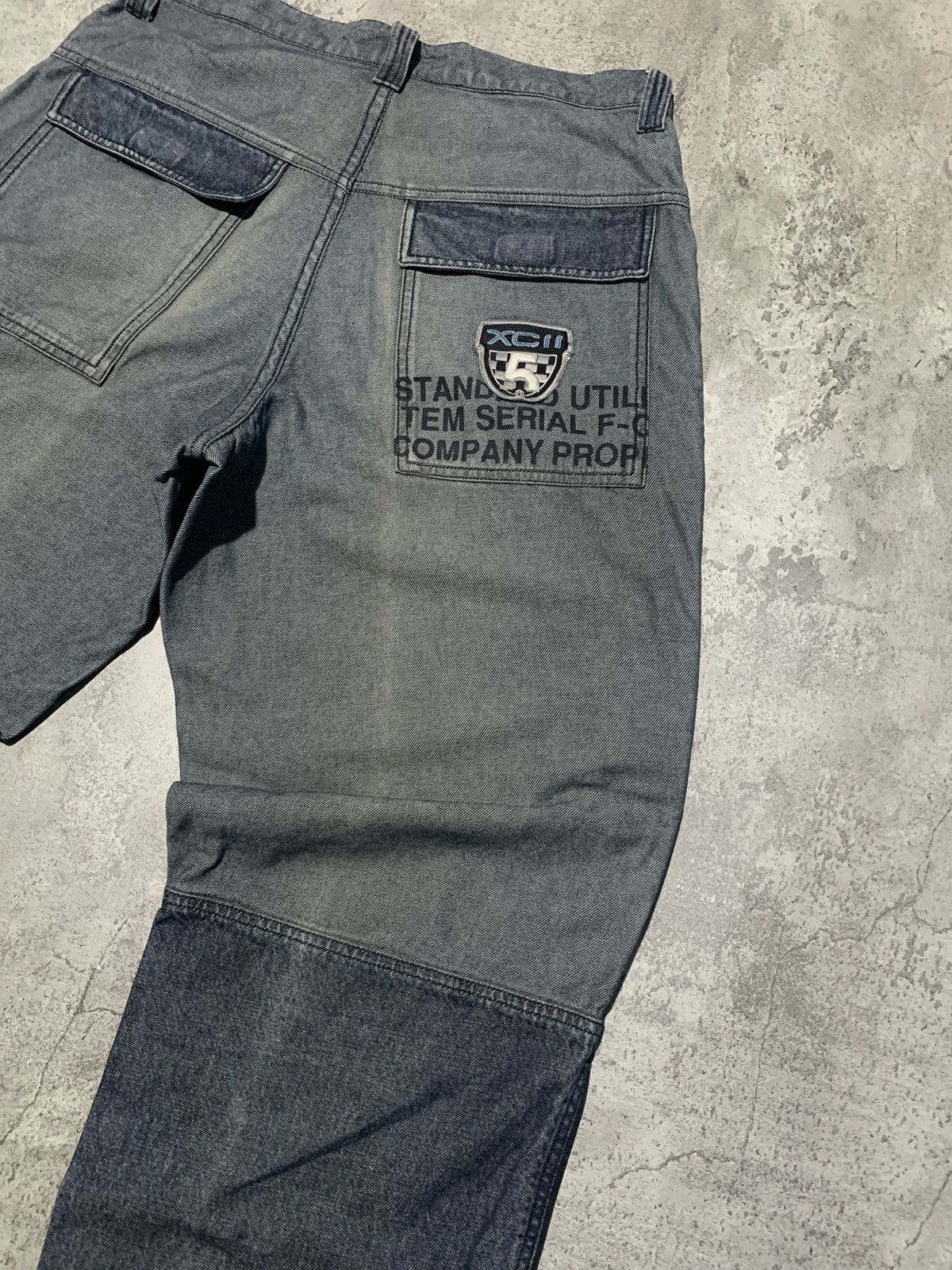 Fubu Vintage SunFaded adjustable leg baggy jeans hip hop Size US 30 / EU 46 - 9 Thumbnail