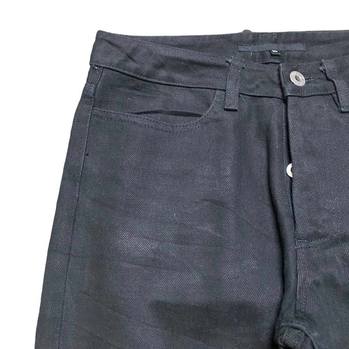 RIPVANWINKLE Rip Van Winkle Black Denim Flare Jeans Size 26" / US 2 / IT 38 - 4 Thumbnail