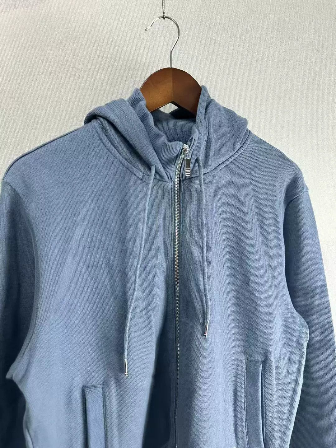 Thom Browne thom browne blue striped zip-up hoodie. Size US M / EU 48-50 / 2 - 2 Thumbnail