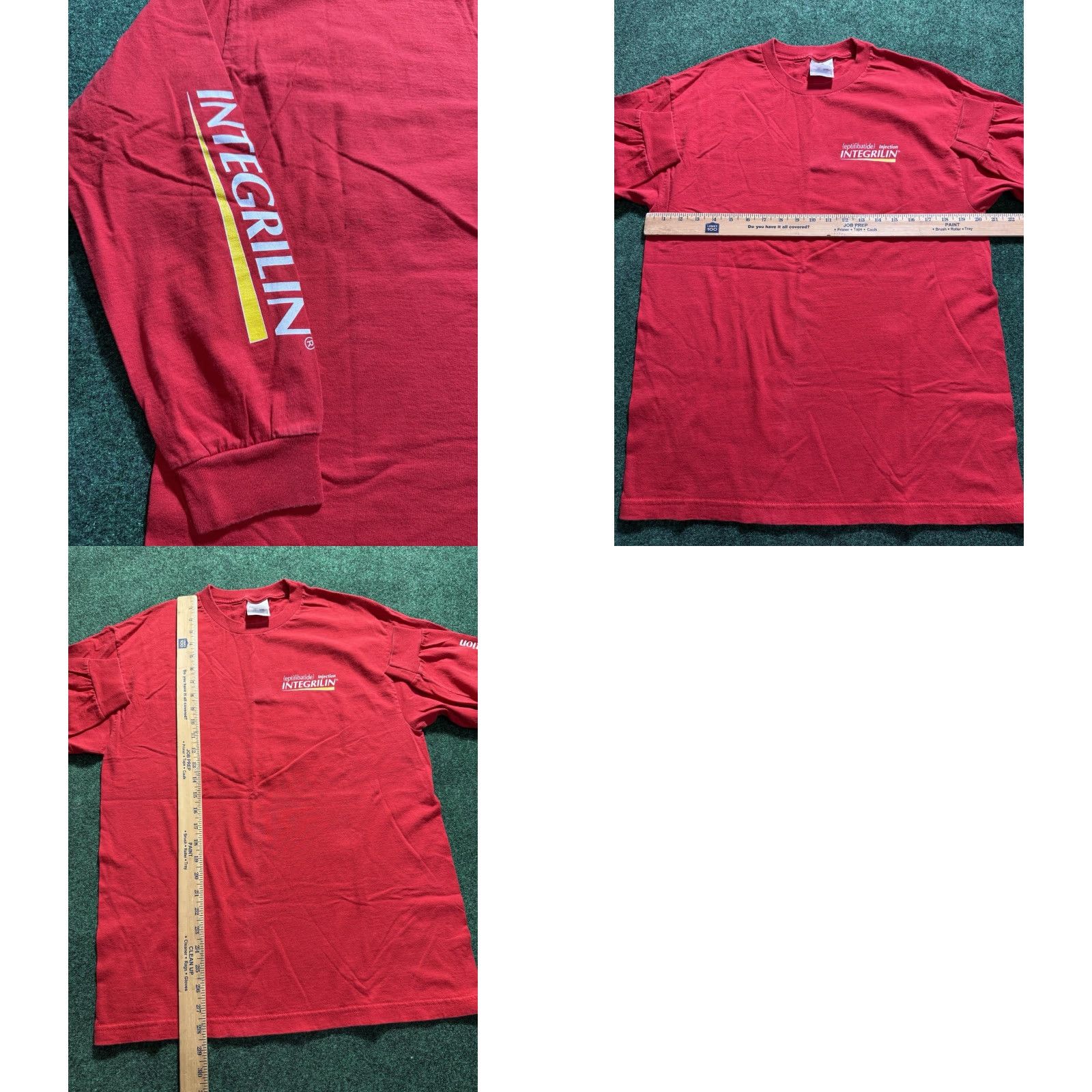 Vintage VINTAGE 90s Drug Shirt Integrilin Eptifibatide Injection T-Shirt Red Large Men Cotton Alstyle Apparel & Activewear Shirt 90s Mens Size US L / EU 52-54 / 3 - 8 Thumbnail