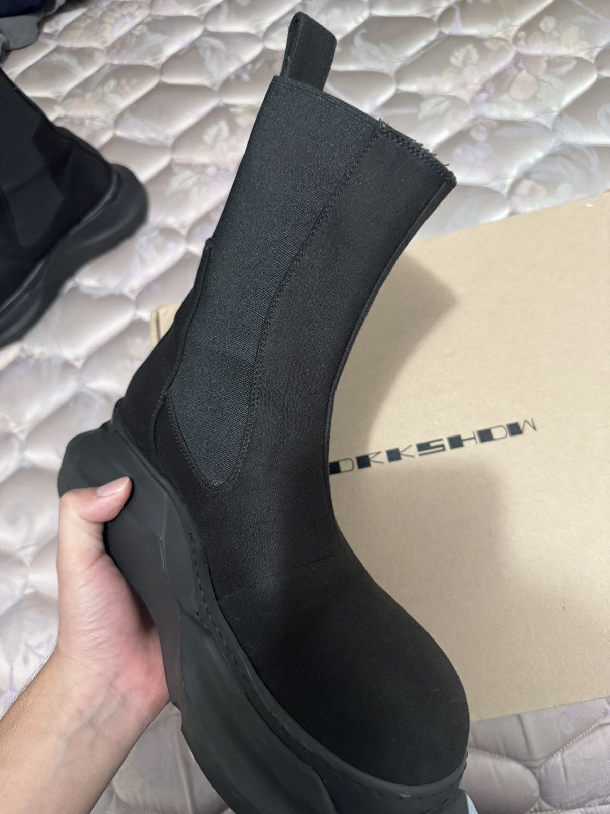 Rick Owens Rick Owens DRKSHDW Beatle Abstract Boots Size US 8.5 / EU 41-42 - 2 Thumbnail