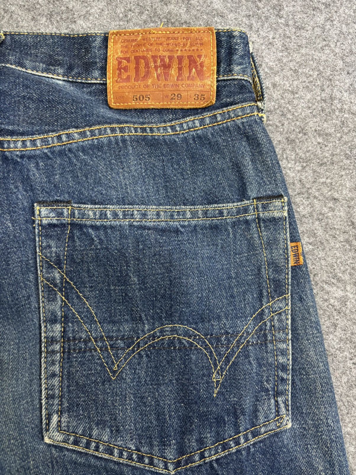 Edwin 💥Selvedge💥Vintage Edwin 505 Wide Selvedge Denim F616 Size US 29 - 17 Thumbnail