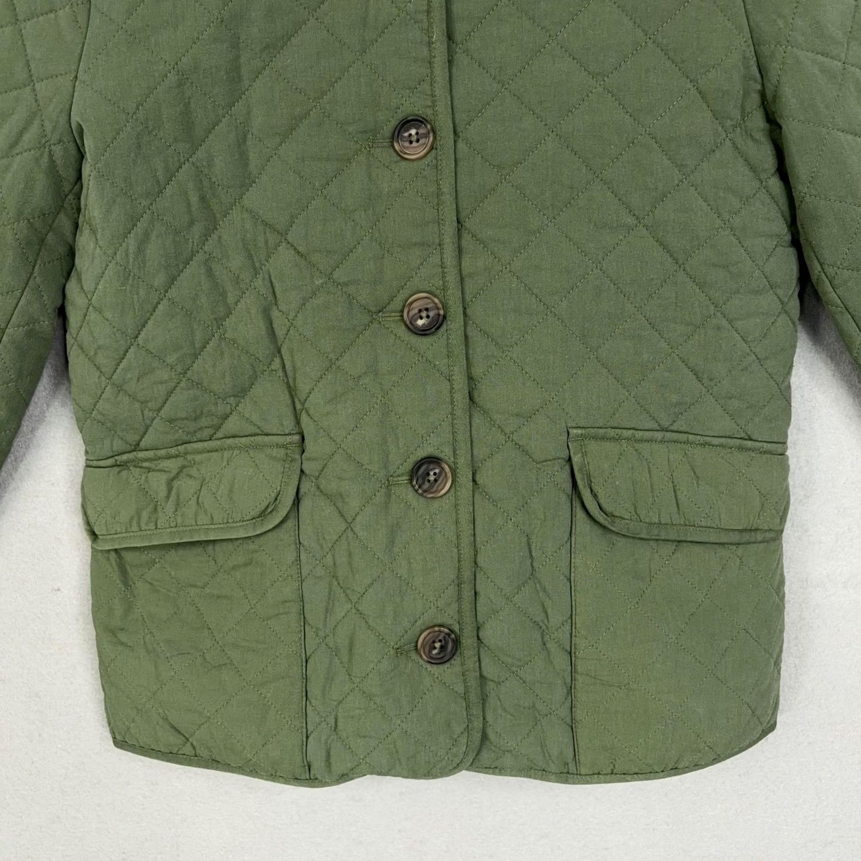 J.Crew J.Crew Quilted Denim Jacket Womens 2 Small Size with Button Closure & Pocket Size XS / US 0-2 / IT 36-38 - 3 Thumbnail