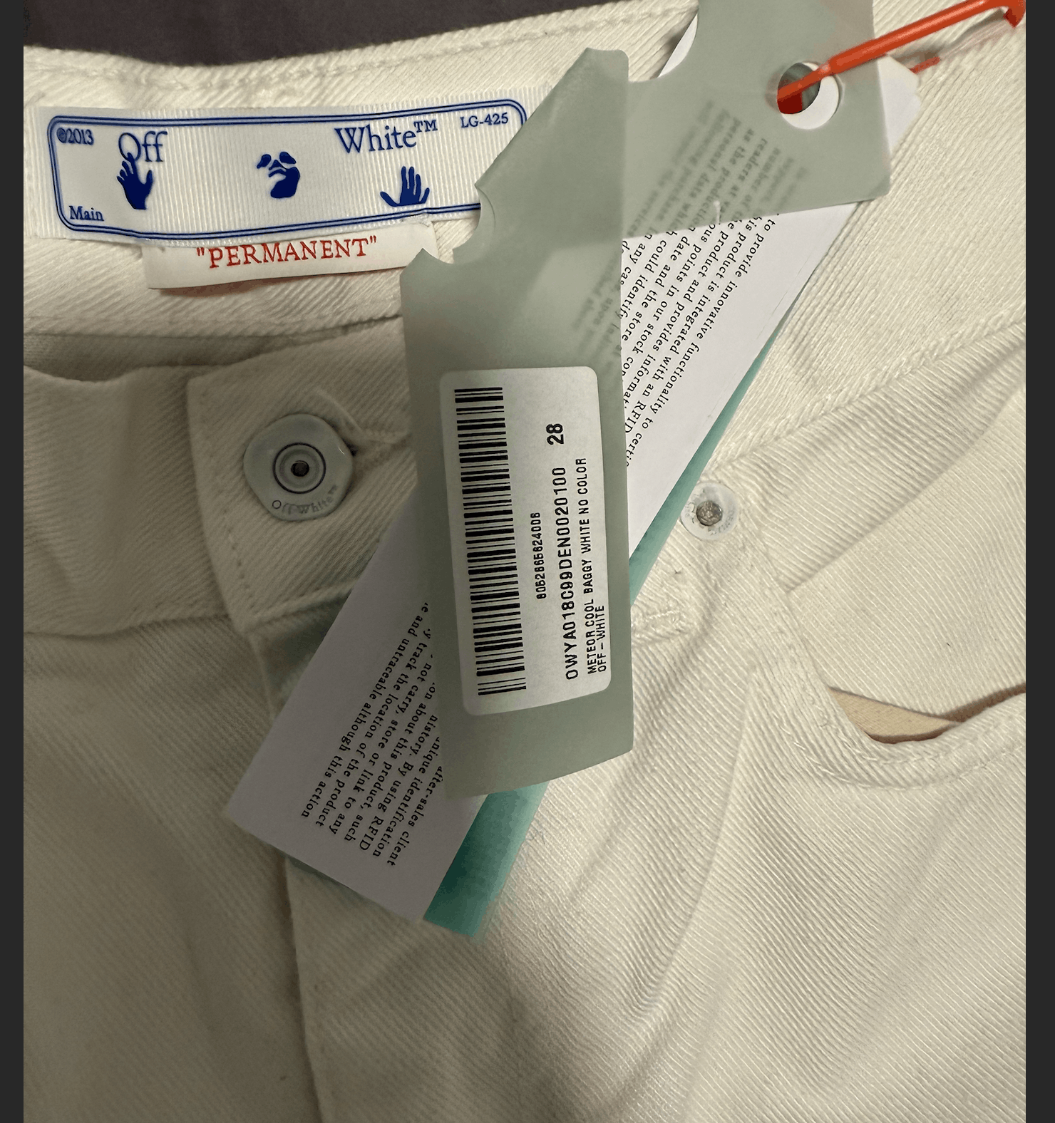 Off-White Off-White Meteor Cool Baggy Pants - White Size 28" / US 6 / IT 42 - 6 Thumbnail