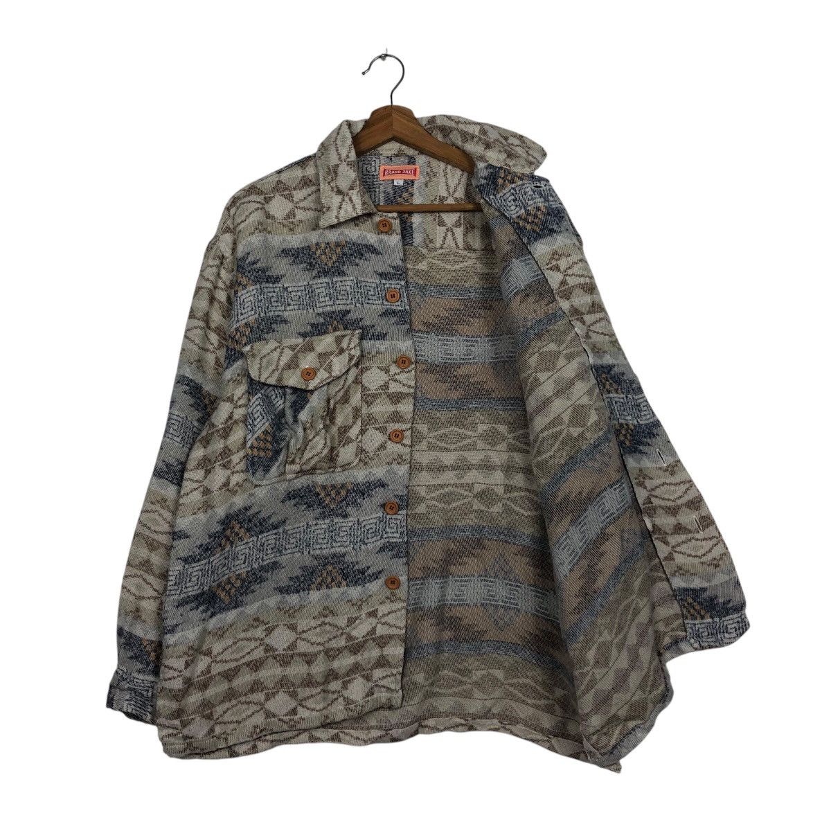 Japanese Brand × Vintage Vintage Chore Button Jacket Brand Jake Navajo Native Design Size US L / EU 52-54 / 3 - 12 Thumbnail