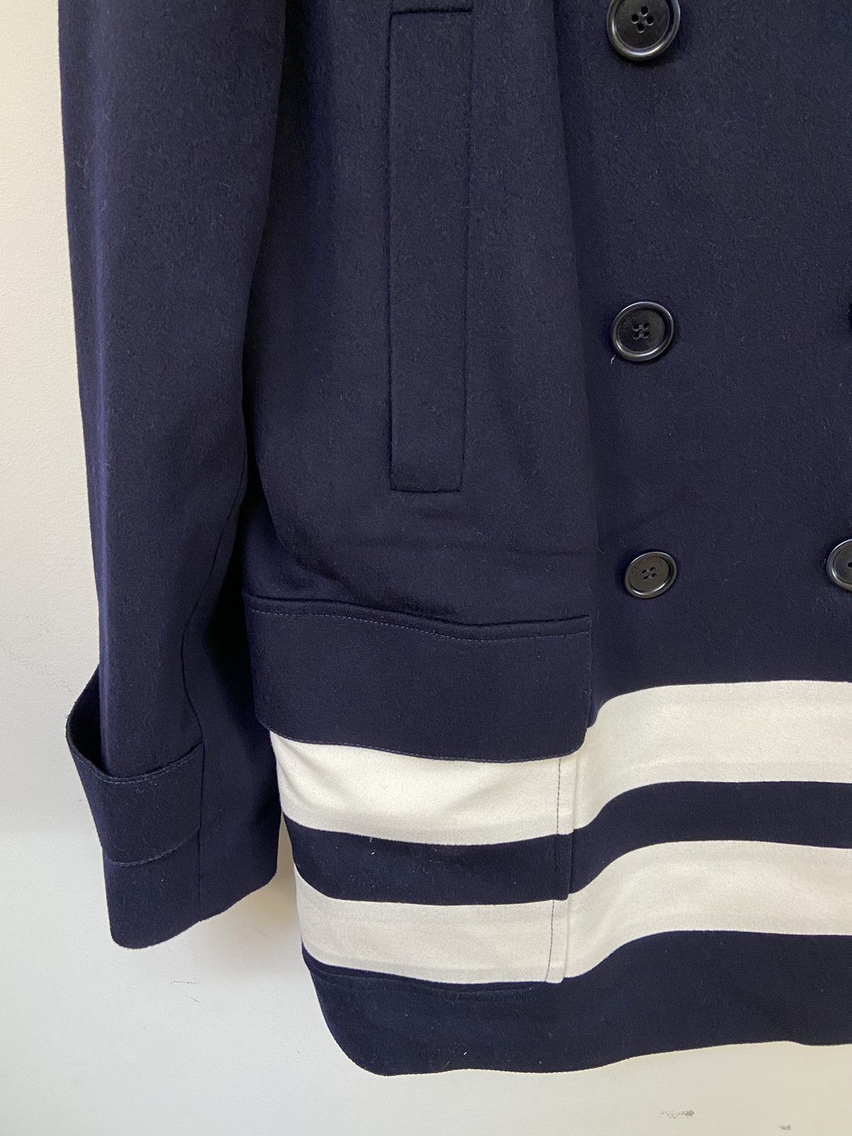 Loro Piana Loro Piana Double Breasted Felt Coat Dark Blue Size M / US 6-8 / IT 42-44 - 5 Thumbnail