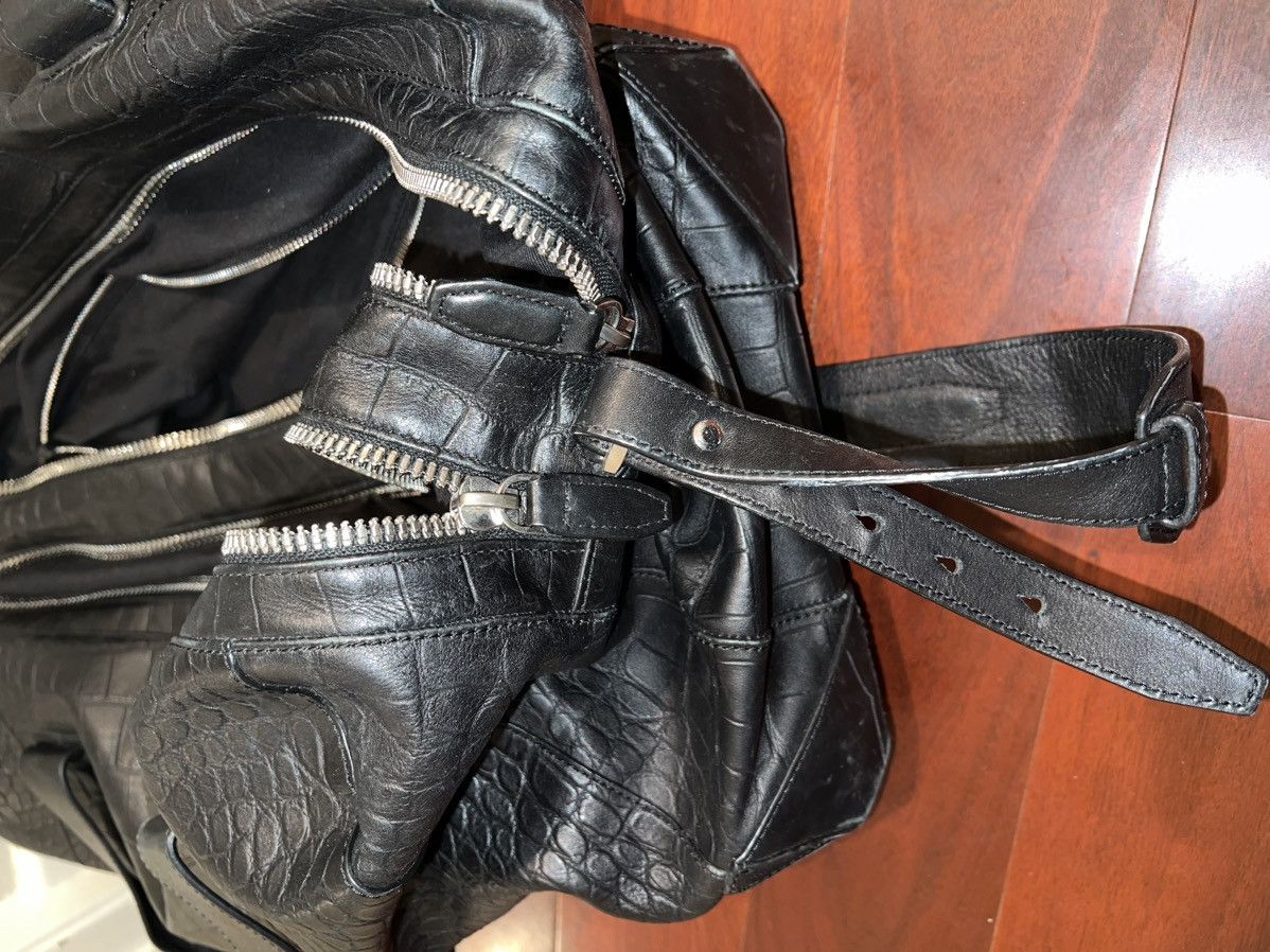 Alexander Wang Croc Embossed Leather Duffle Bag Size ONE SIZE - 14 Thumbnail