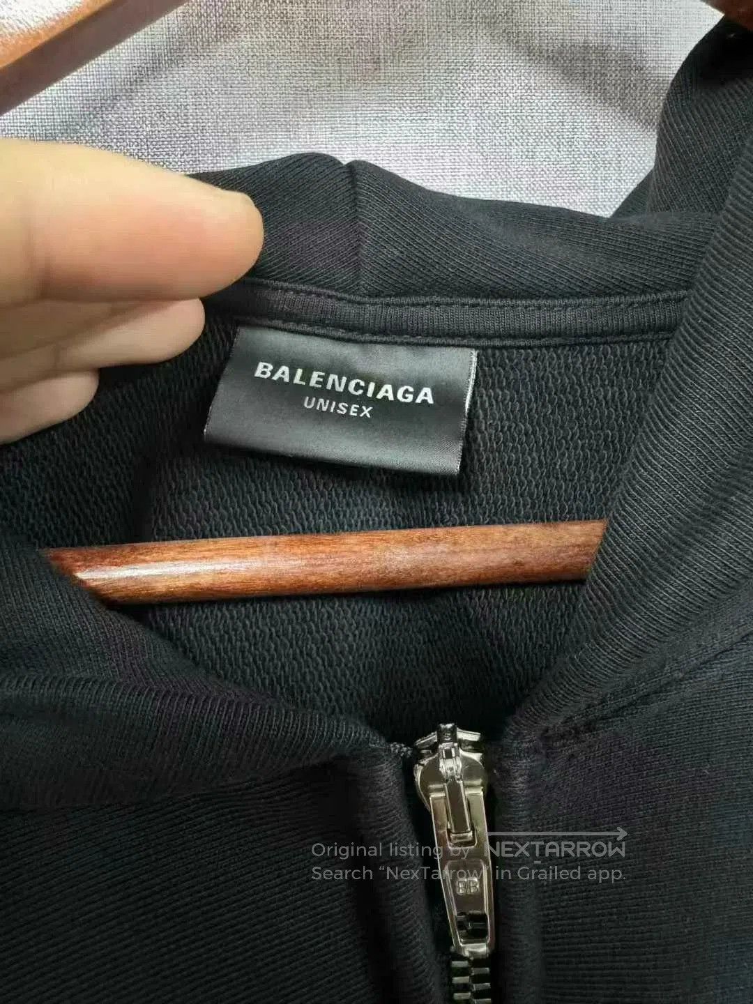 Balenciaga balenciaga logo zip-up jacket in black. Size US S / EU 44-46 / 1 - 4 Thumbnail