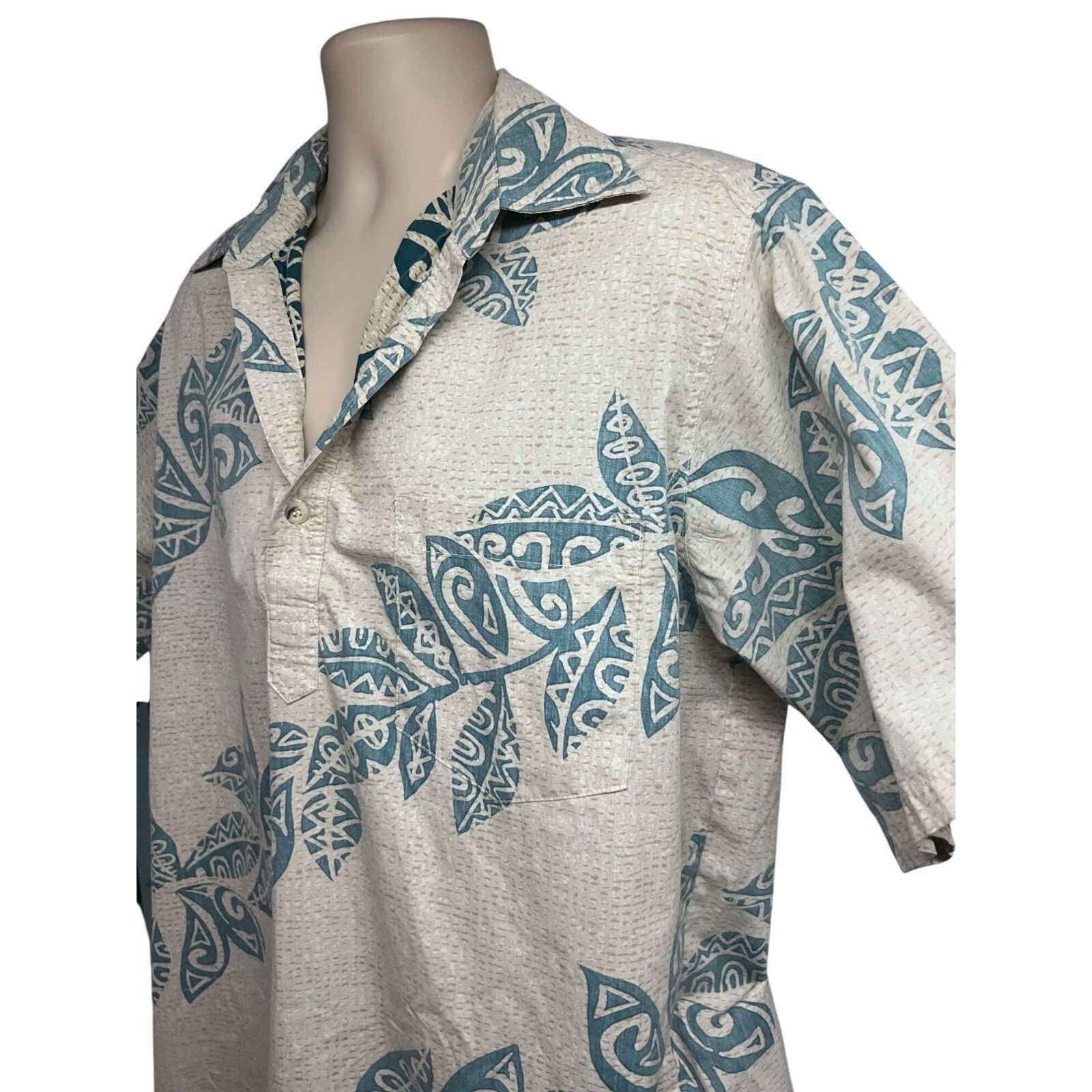 Vintage Go Barefoot Reverse Print Pullover Hawaiian Shirt L Pocket Size US L / EU 52-54 / 3 - 5 Thumbnail