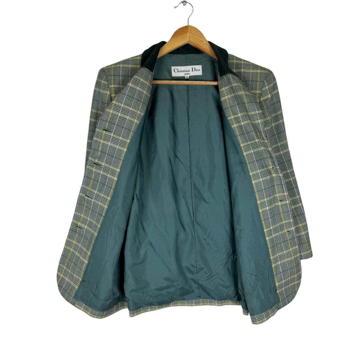 Christian Dior Monsieur ☀️CHRISTIAN DIOR PLAID TARTAN BELT JACKET Size M / US 6-8 / IT 42-44 - 7 Thumbnail