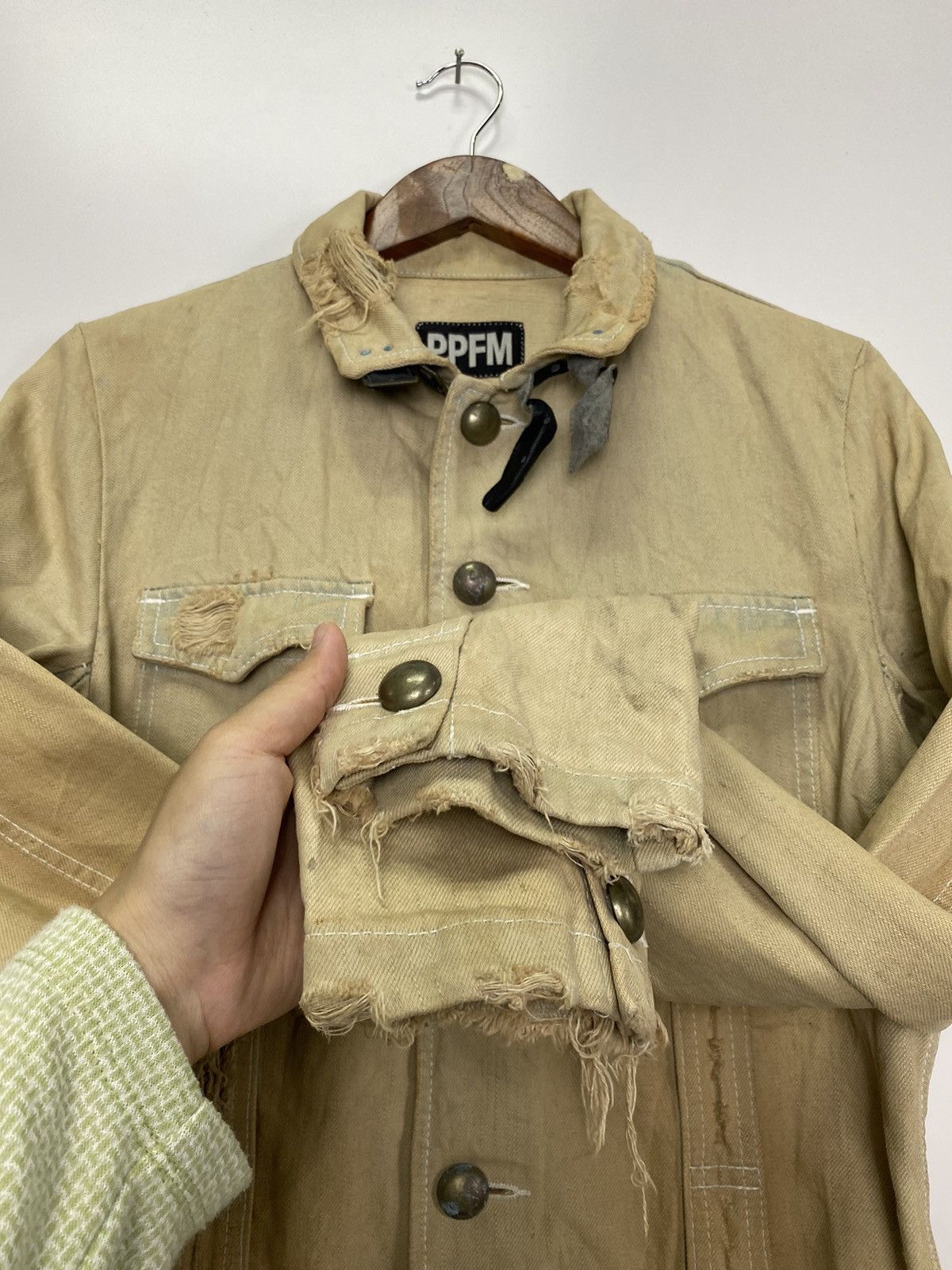 PPFM × Vintage Vintage PPFM Distress denim jacket Size US M / EU 48-50 / 2 - 11 Thumbnail