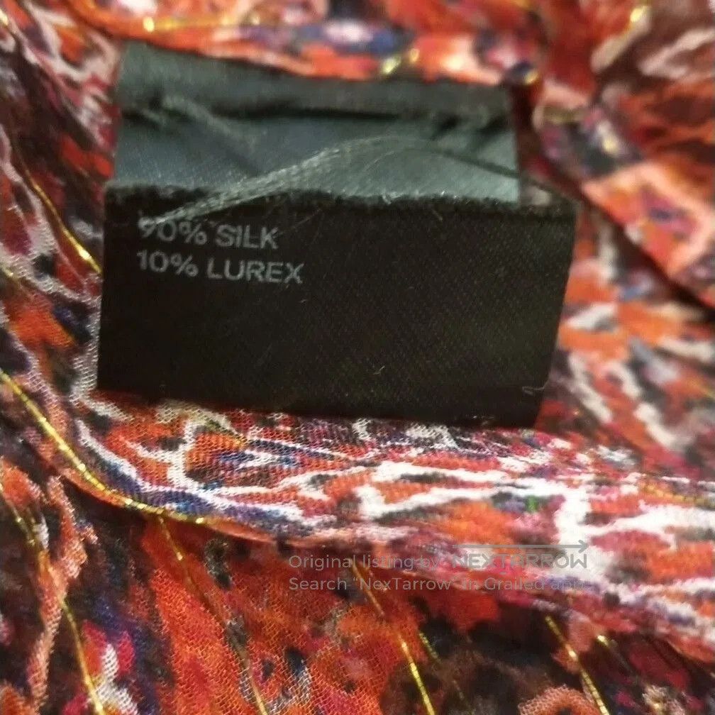 Zimmermann Zimmermann Red Printed Silk Blouse. Size M / US 6-8 / IT 42-44 - 8 Thumbnail