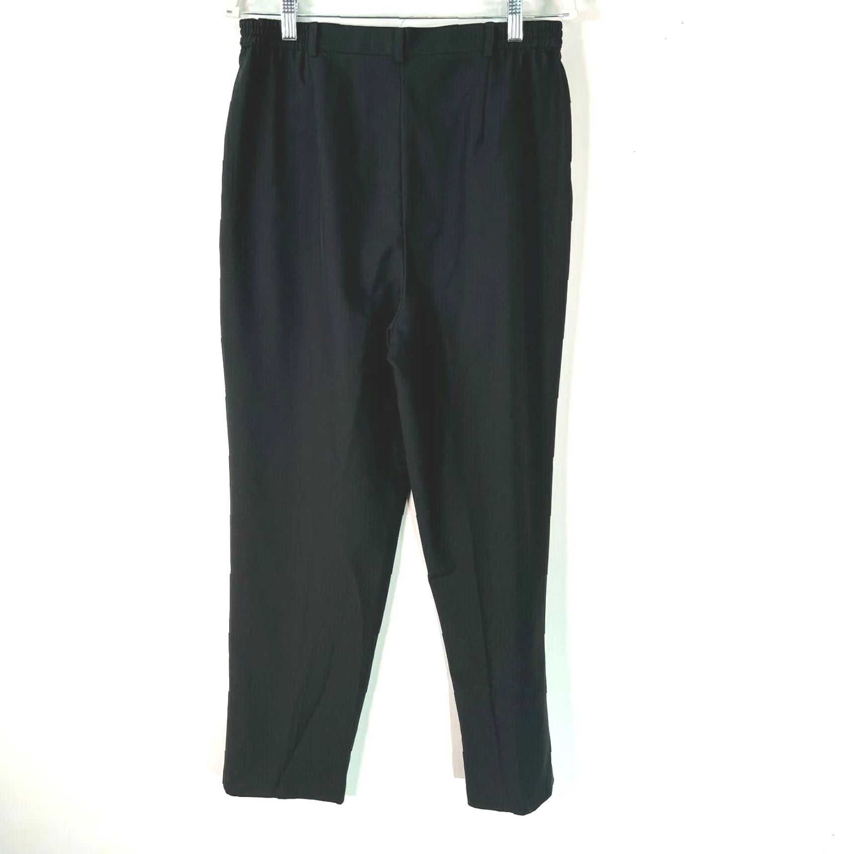 Vintage Sag Harbor Womens Dress Pants Black Pleated Straight Leg High Rise Size 12 Size 34" / US 12 / IT 48 - 2 Thumbnail