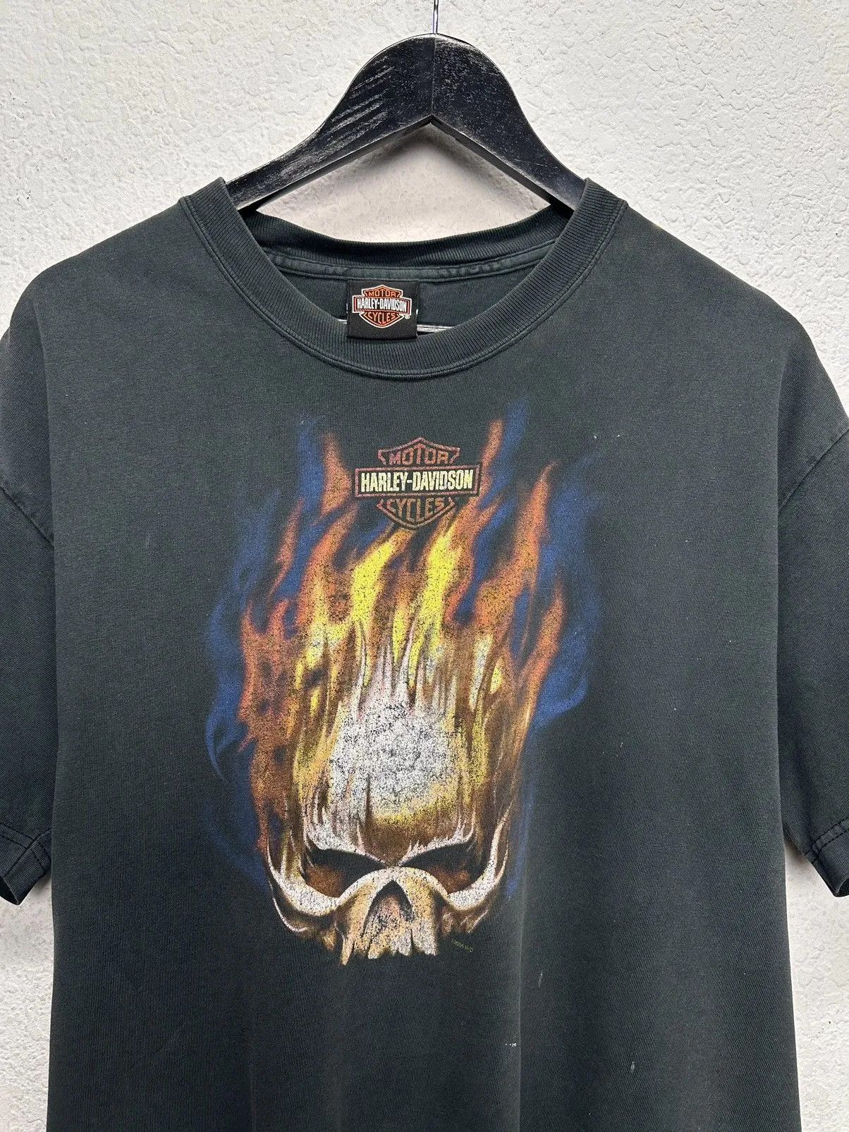 Harley Davidson Harley Davidson T-shirt Vintage Black Faded Moto Leather Size US M / EU 48-50 / 2 - 1 Thumbnail