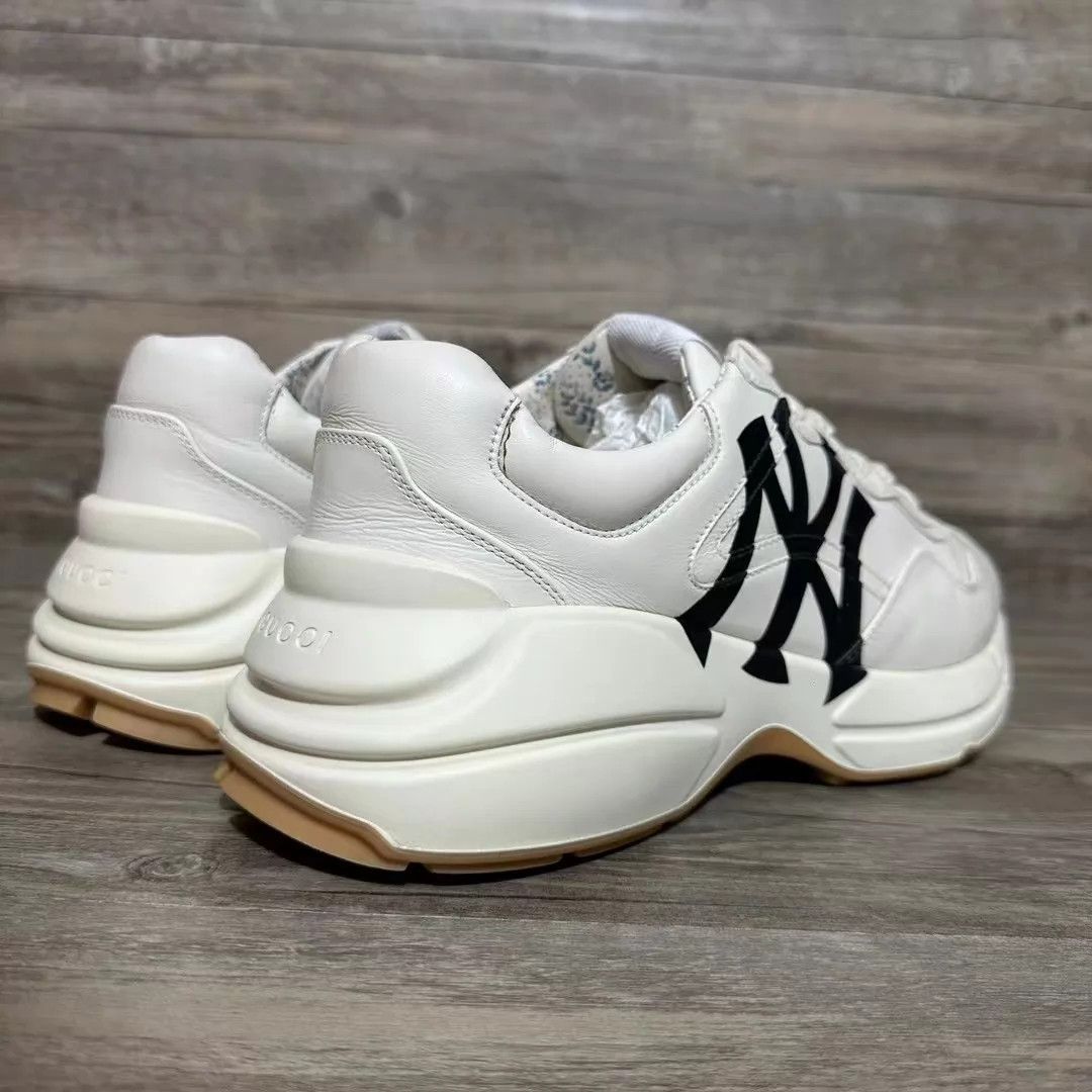 Gucci Gucci Dad Sneaker 43.5 Black White Off-White 95new Size US 10.5 / EU 43-44 - 4 Thumbnail