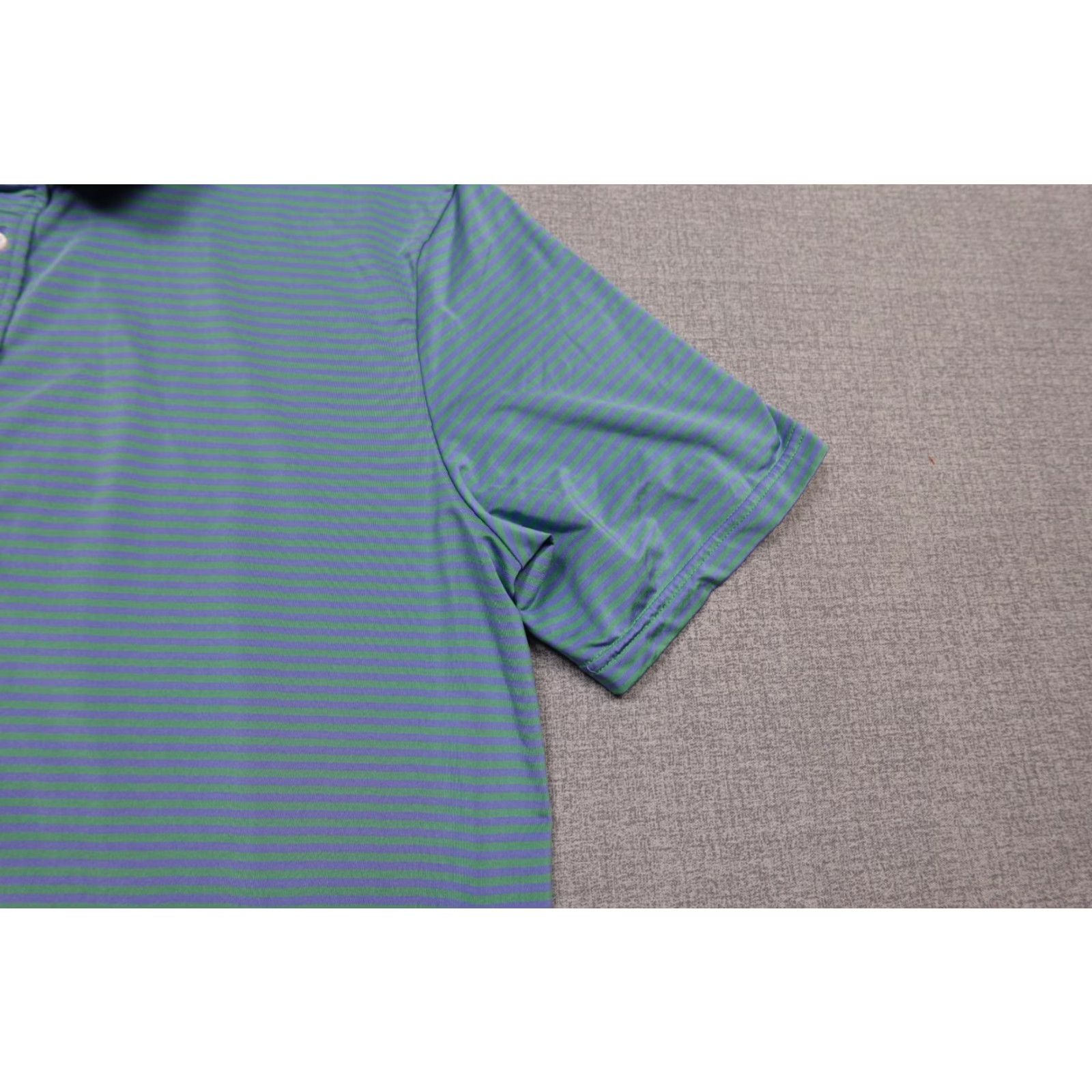 Vintage RLX Polo Mens XL Blue Striped Wicking Performance Stretch Athletic Lightweight Polo Ralph Lauren Golf Shirt Mens XL Blue Size US XL / EU 56 / 4 - 2 Thumbnail