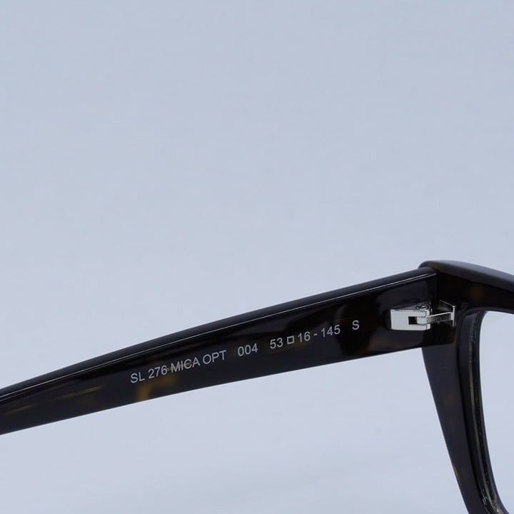 Saint Laurent Paris New Saint Laurent SL276 MICA OPT 004 Eyeglasses - Havana Size ONE SIZE - 8 Thumbnail