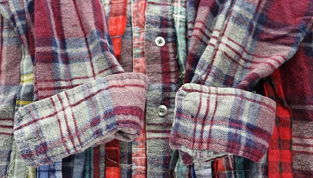 Needles Shirt Checkered Reconstructed Long Sleeve Multicolor Size US M / EU 48-50 / 2 - 5 Thumbnail