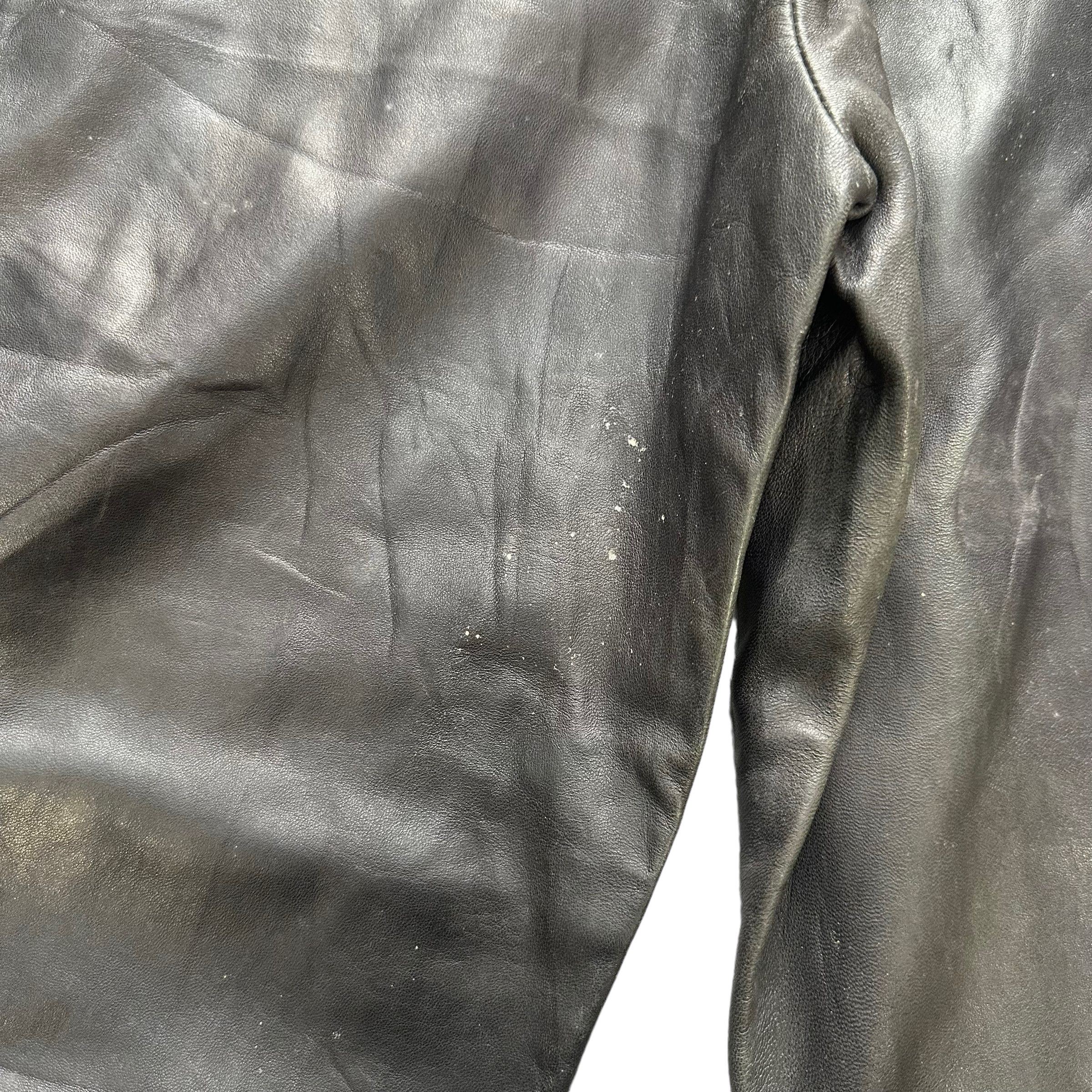 Japanese Brand SERGIO DONATI SNAP BUTTON RIRI ZIP LEATHER PANT #8501-012 Size 27" / US 4 / IT 40 - 12 Thumbnail