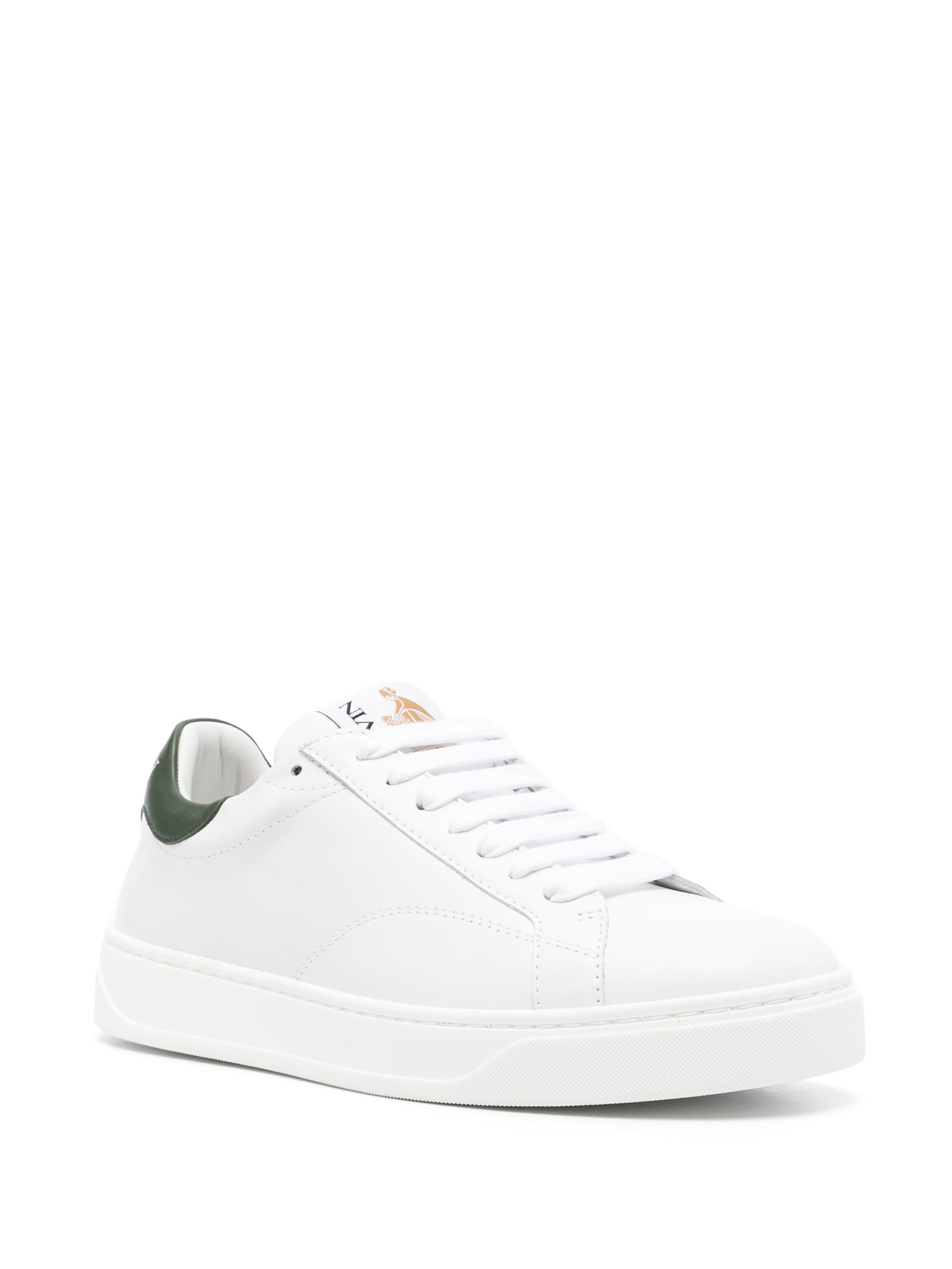 Lanvin o1w1db11124 Leather Sneakers in White Size US 7 / EU 40 - 2 Thumbnail