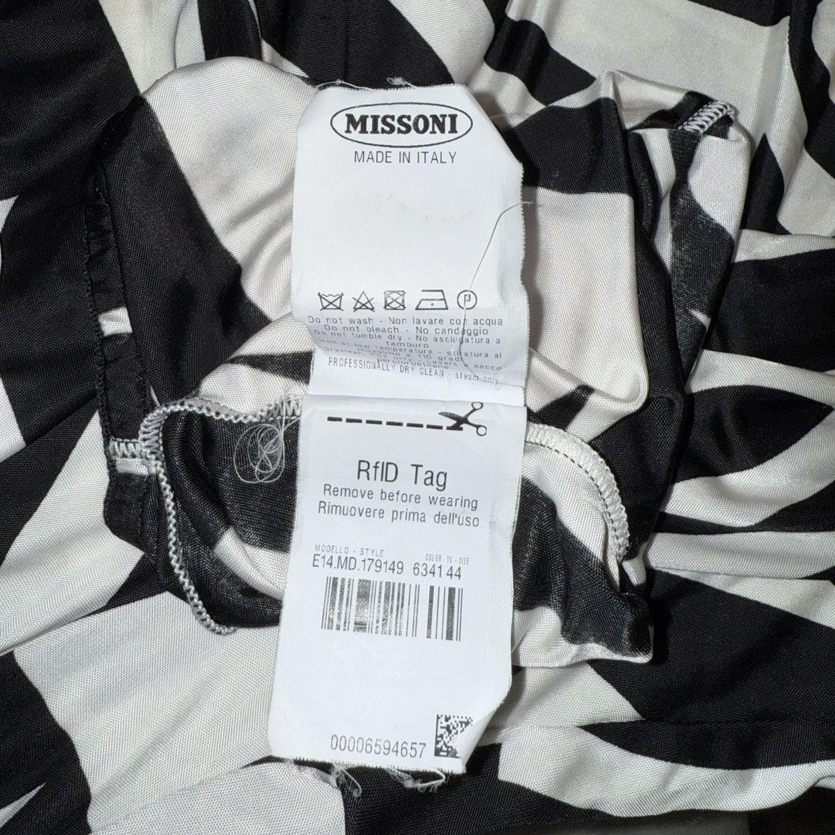 Missoni MISSONI MARE BLACK & WHITE LOGO GRAPHIC PANTS Size 32" / US 10 / IT 46 - 10 Thumbnail