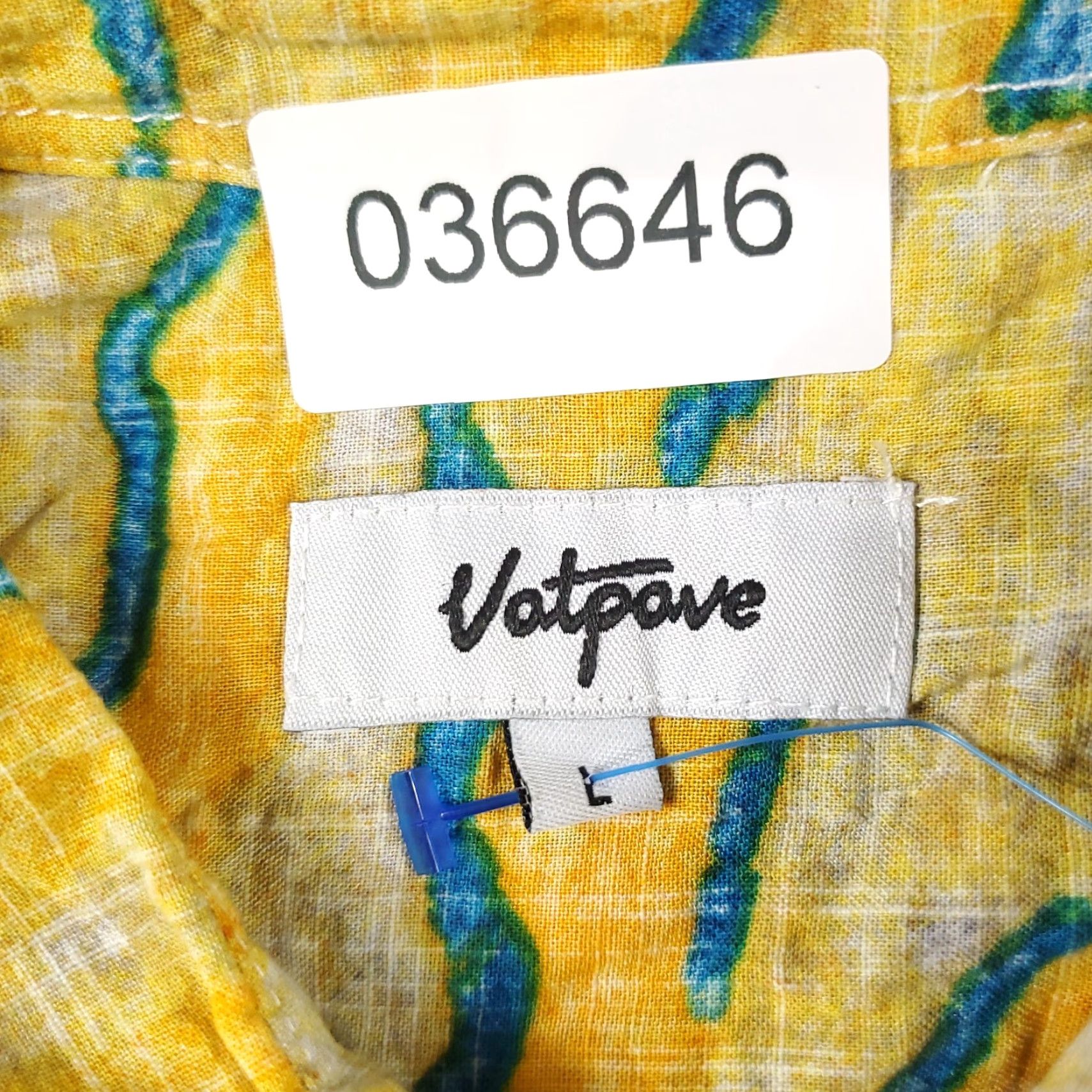 Vintage Vatpave Shirt Mens L Blue Striped Button-Up Collared Short Sleeve Casual Size US L / EU 52-54 / 3 - 7 Thumbnail