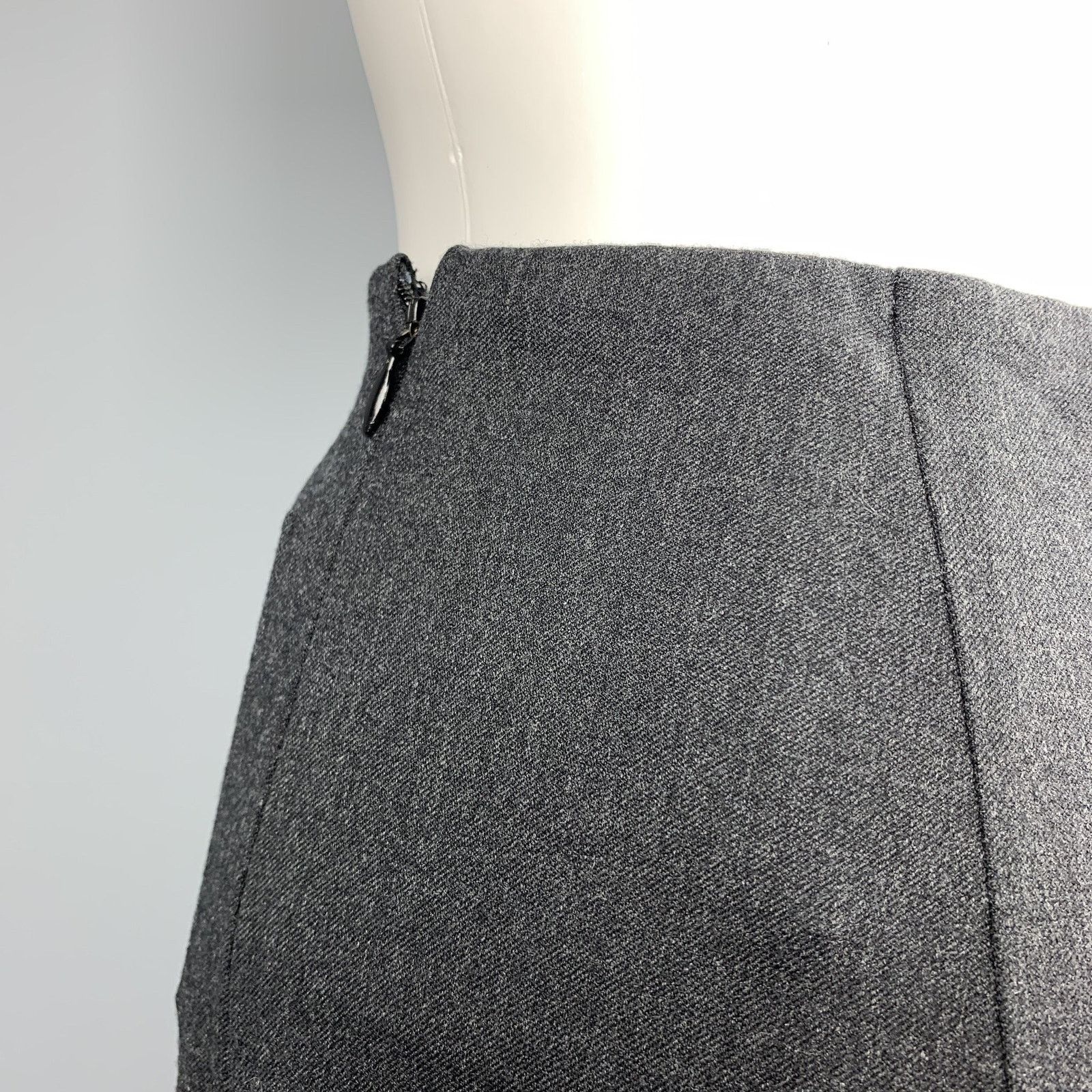 RALPH LAUREN Black Label Size 2 Charcoal Wool Dress Pants