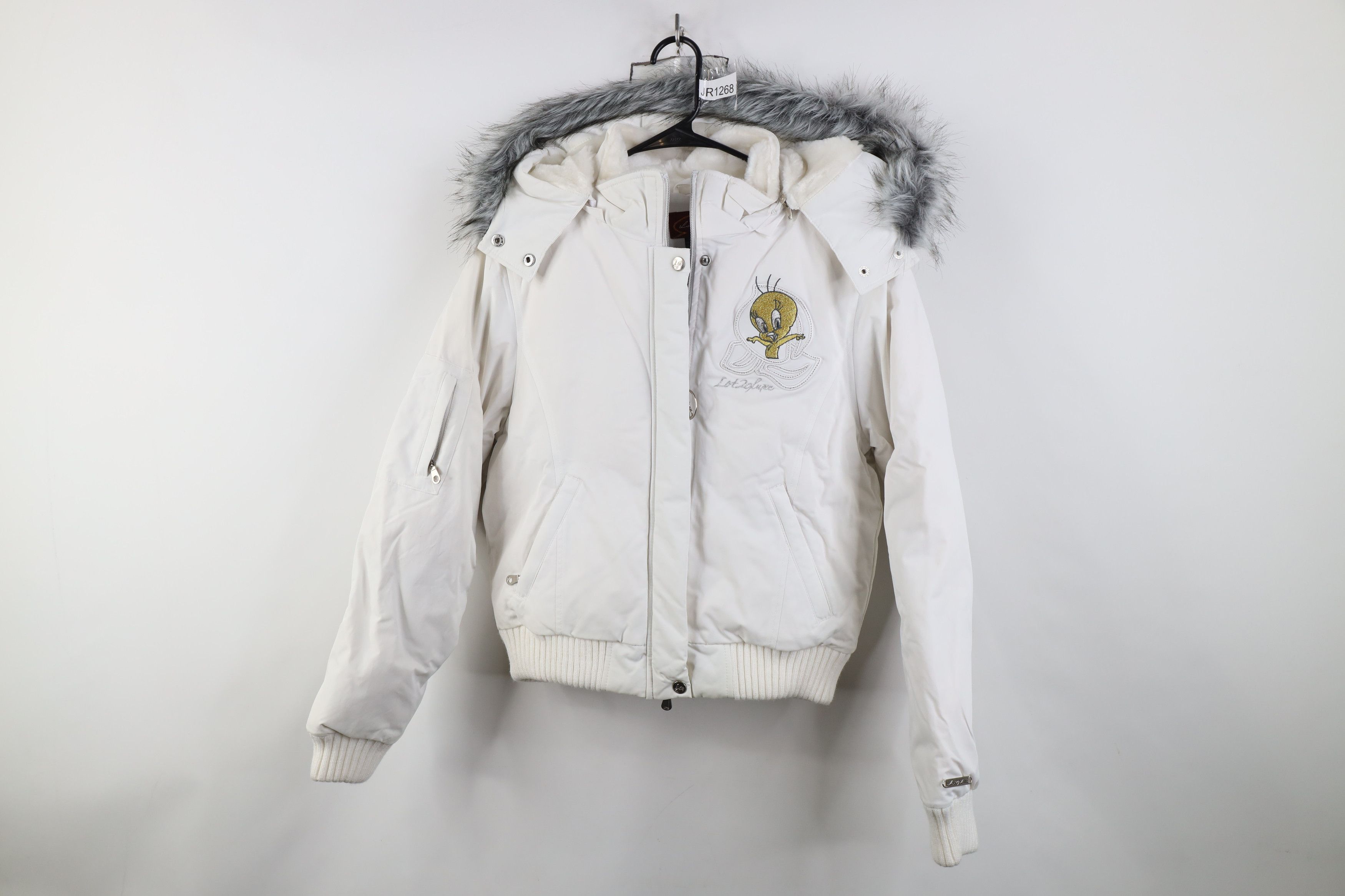 Vintage Deadstock Vintage 90s Y2K Tweety Bird Cropped Puffer Jacket Size M / US 6-8 / IT 42-44 - 1 Thumbnail