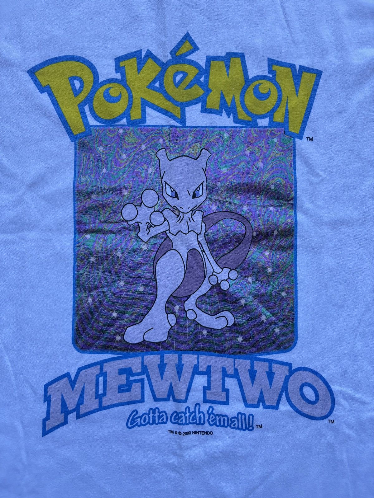 Pokemon Vintage 2000 Pokèmon “Gotta catch ‘em all” MewTwo Shirt Sz M Size US M / EU 48-50 / 2 - 6 Thumbnail
