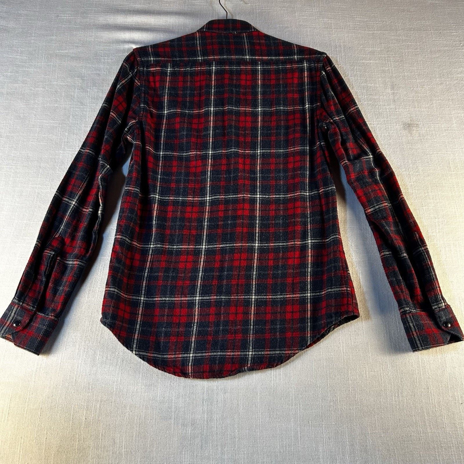 Zara Zara Flannel Shirt Men S Slim Blue/Red Plaid Snap Size US S / EU 44-46 / 1 - 7 Thumbnail