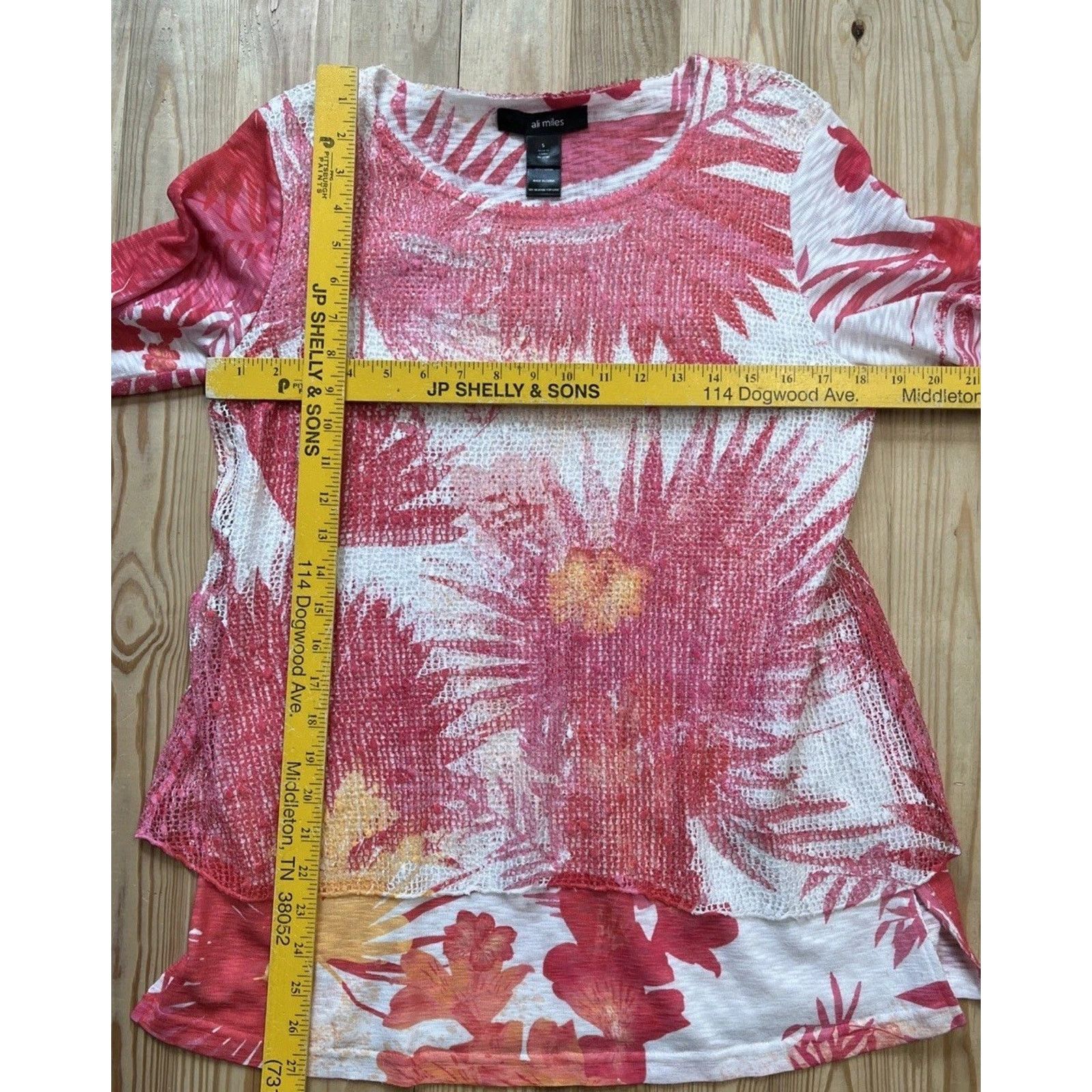 Other ALI MILES Tunic Top Size Small Floral Pastel Lined Size S / US 4 / IT 40 - 7 Thumbnail