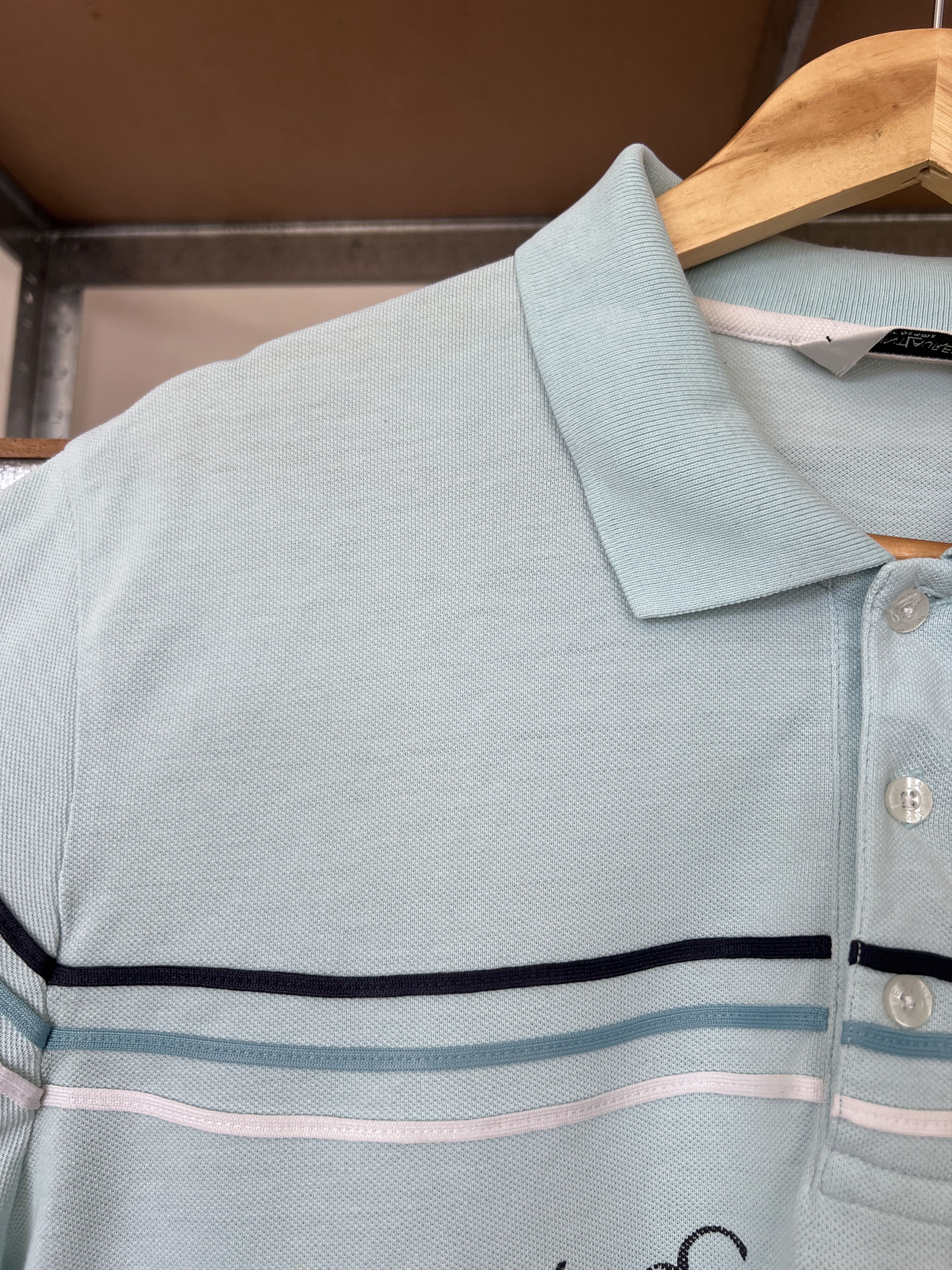 Yves Saint Laurent Yves Saint Laurent 90s Vintage Big Logo Polo Shirt Size US XL / EU 56 / 4 - 4 Thumbnail