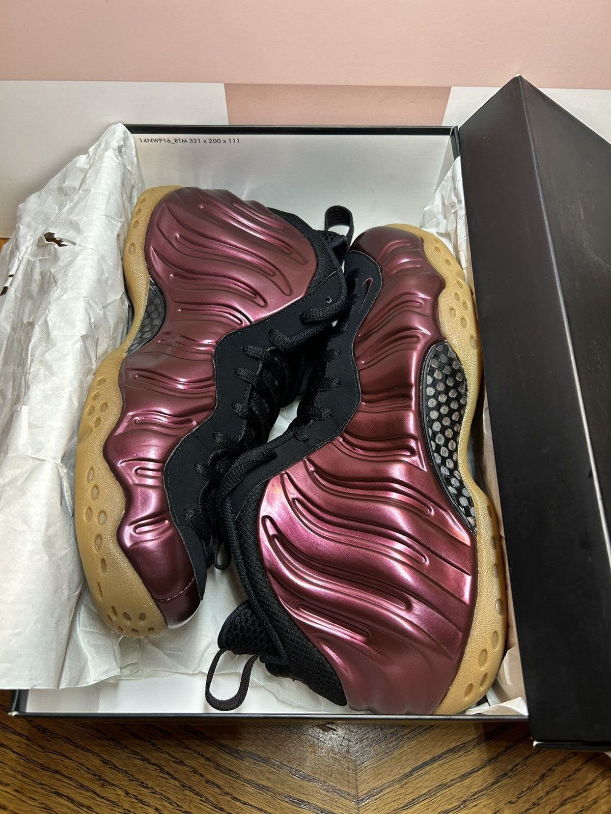 Nike Size 8.5 - Nike Air Foamposite One Night Maroon 2016 Size US 8.5 / EU 41-42 - 3 Thumbnail