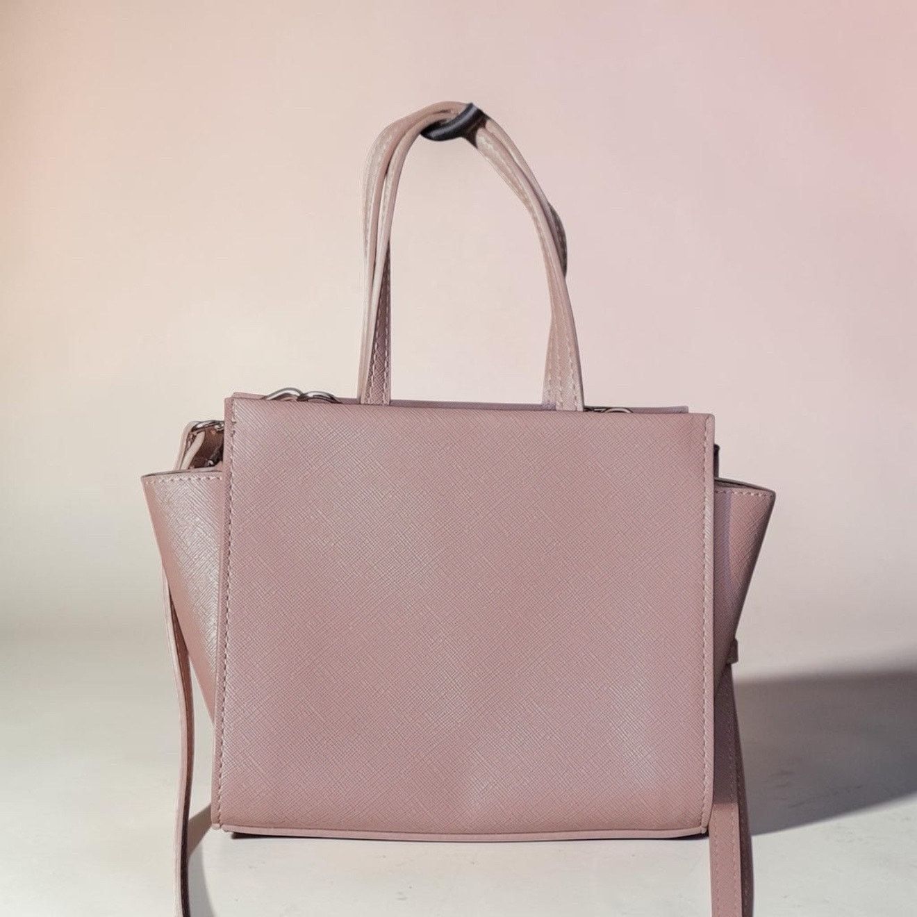 Steve Madden Steve Madden Blush Pink Structured Satchel Crossbody NWOT Size ONE SIZE - 9 Thumbnail