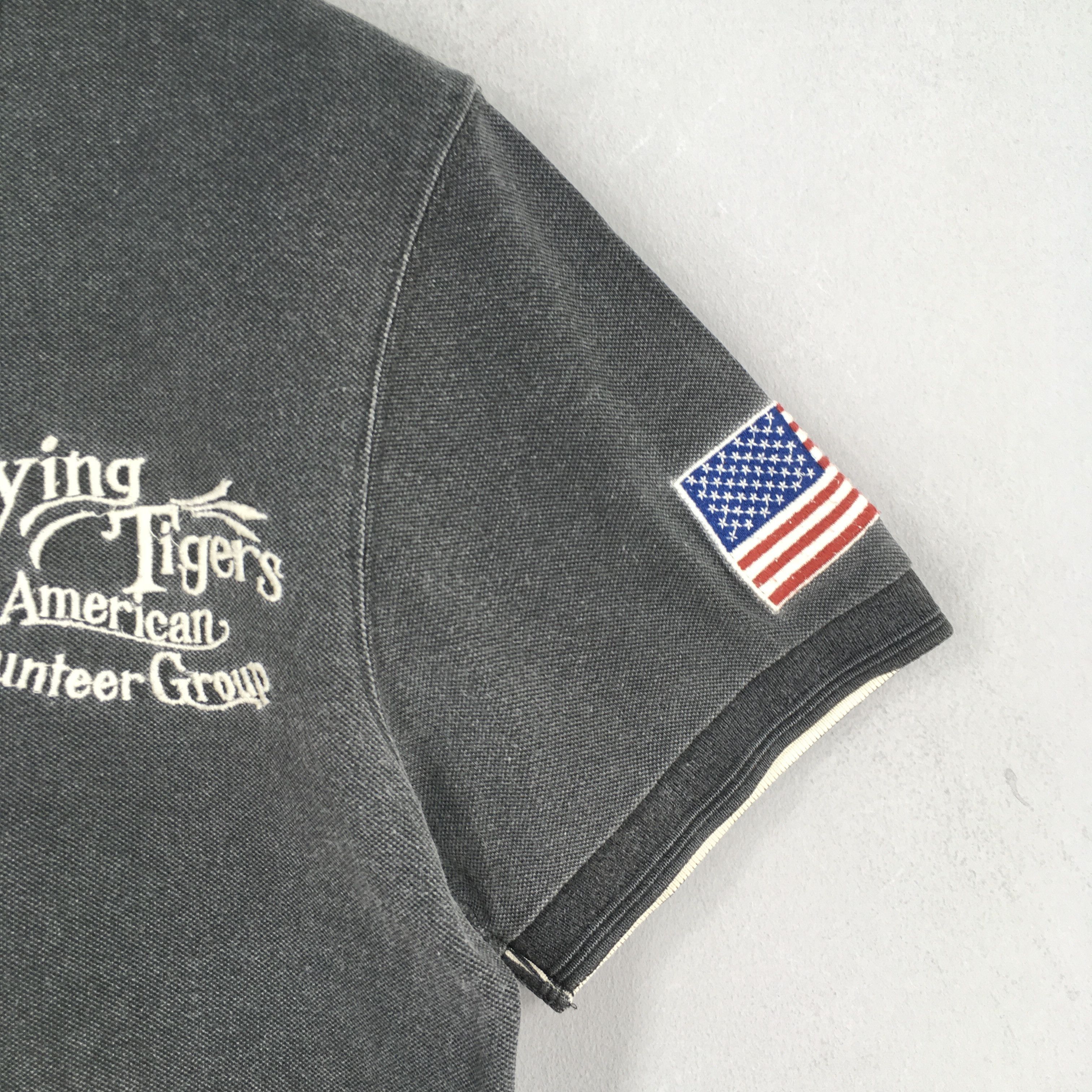 Avirex × Vintage Vintage Avirex Flying Tigers Air Force Polo Shirt Large Size US L / EU 52-54 / 3 - 4 Thumbnail